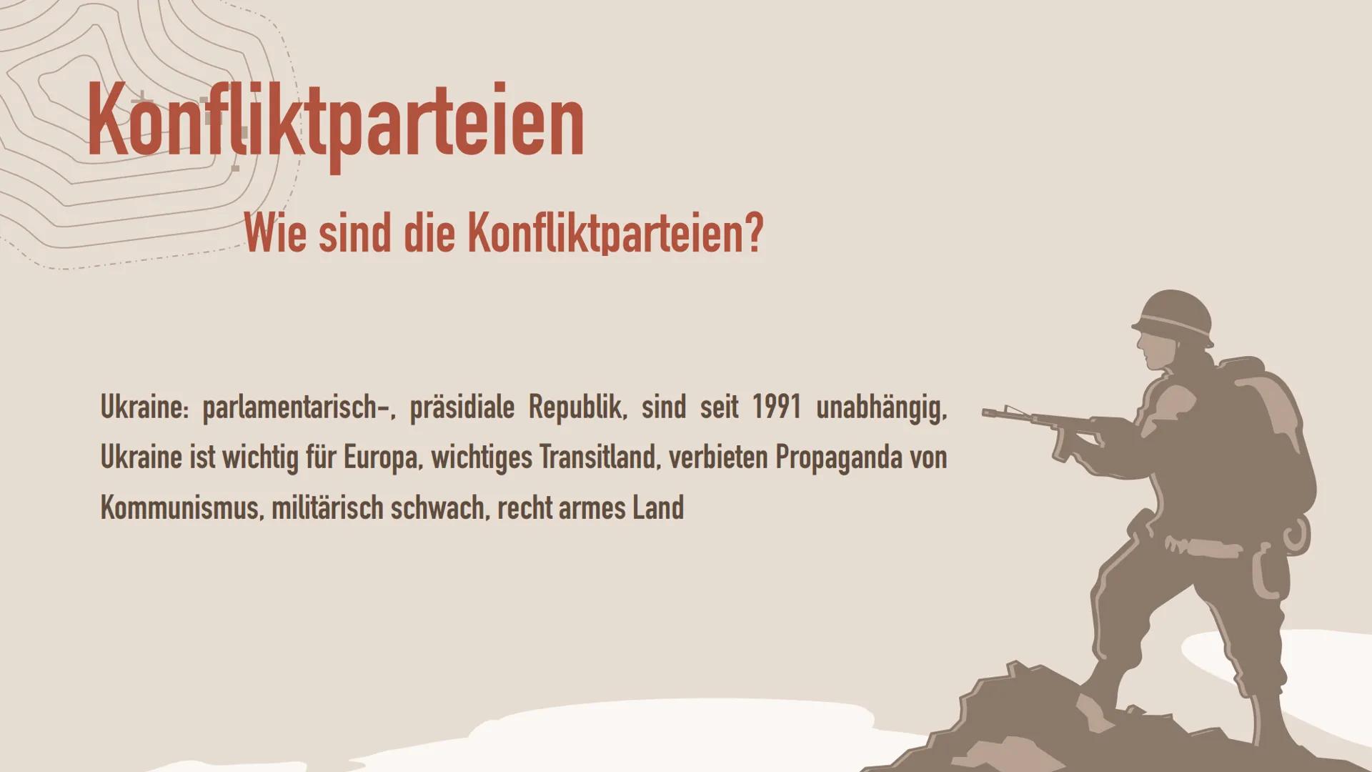 Der Ukraine Krieg Konfliktanalyse Konfliktgegenstände
Was ist der Kern des Konflikts?
Der Kern des Konflikts ist die sogenannte Krim Krise, 