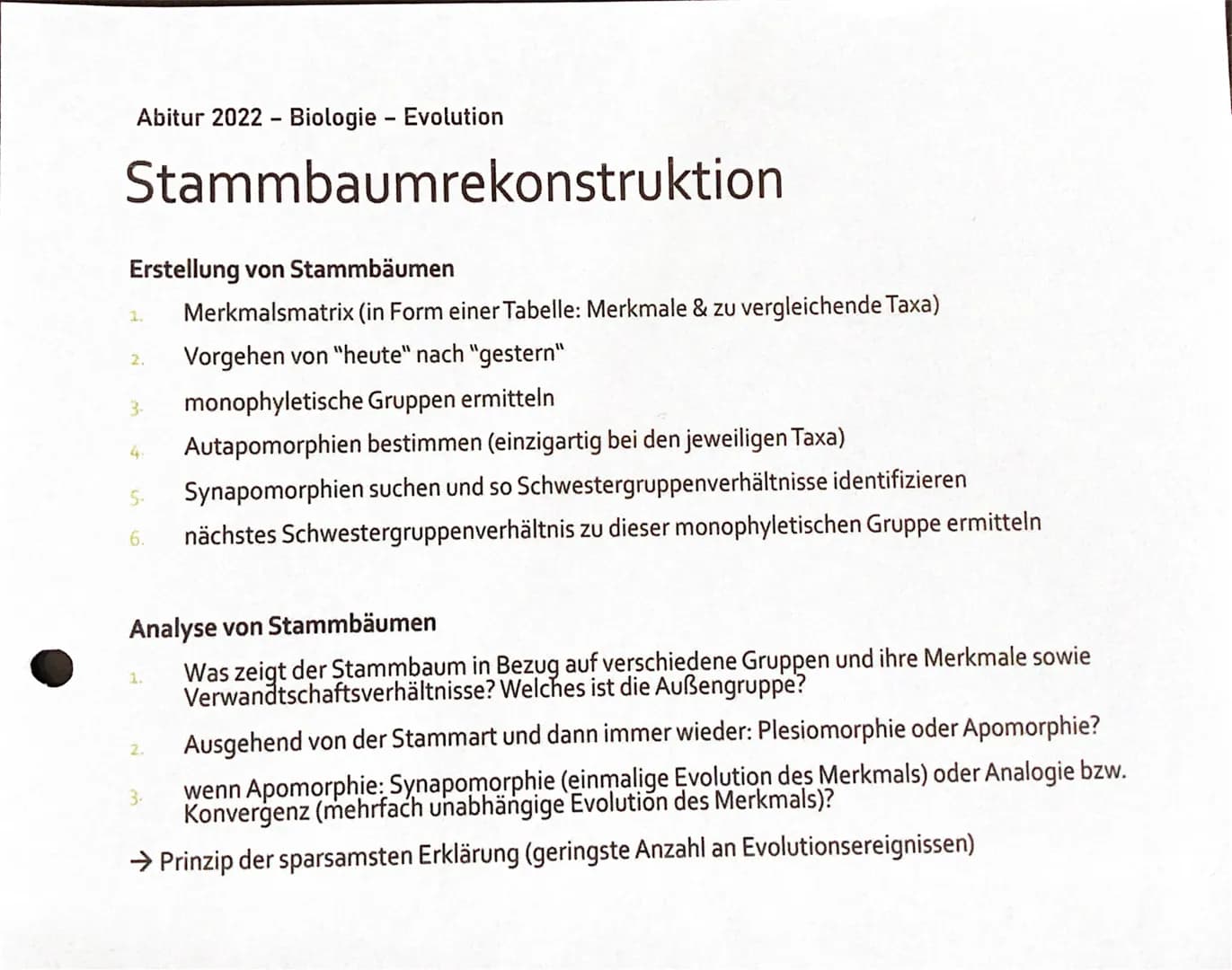 Klassifikation - SKOFGA:
• Stamm
• Klasse
• Ordnung
. Familie
. Gattung
• Art
Phylogenetische Systematik/Kladistik
Taxon
Schwestergruppe/-ta