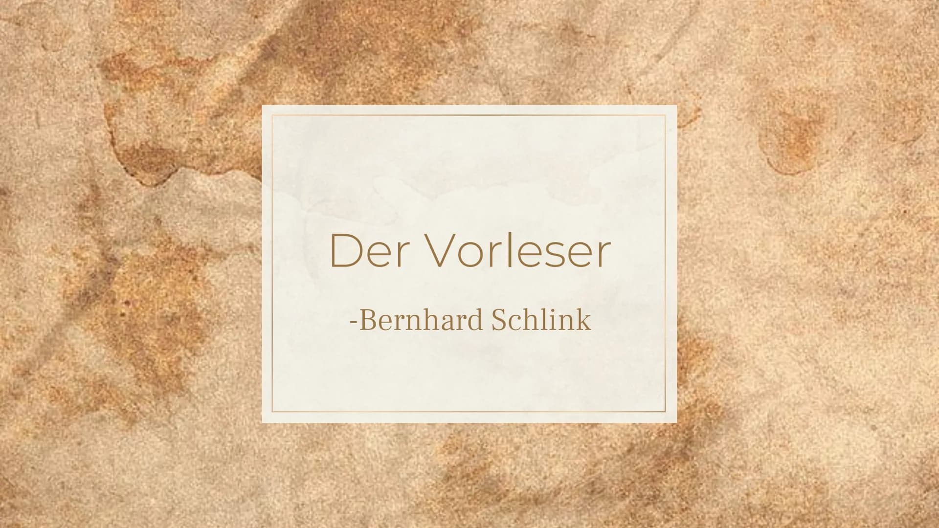 Der Vorleser
-Bernhard Schlink GLIEDERUNG
1. Autor
2. Inhalt
4.
3. Ausgangssituation
Figurenkonstellation
4.1. Hauptfiguren
Themen/Problemat