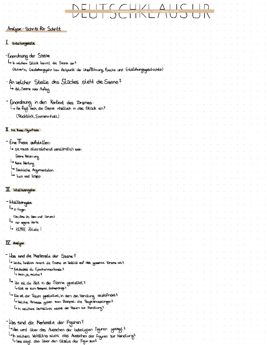 Dramenszenenanalyse + Antigone 