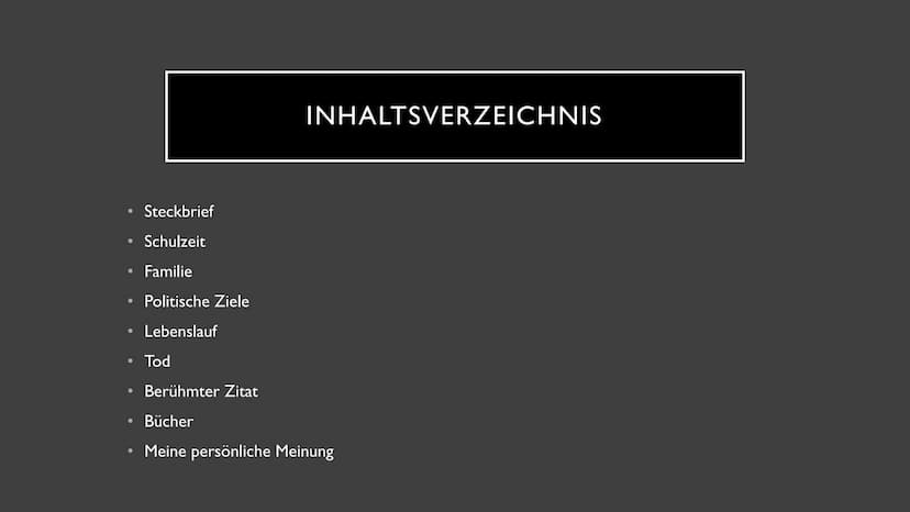 KONRAD ADENAUER
Nutzername ●
• Familie
●
Steckbrief
Schulzeit
●
• Lebenslauf
●
• Tod
●
Politische Ziele
INHALTSVERZEICHNIS
Berühmter Zitat
B