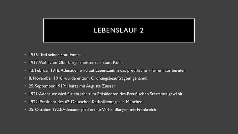 KONRAD ADENAUER
Nutzername ●
• Familie
●
Steckbrief
Schulzeit
●
• Lebenslauf
●
• Tod
●
Politische Ziele
INHALTSVERZEICHNIS
Berühmter Zitat
B