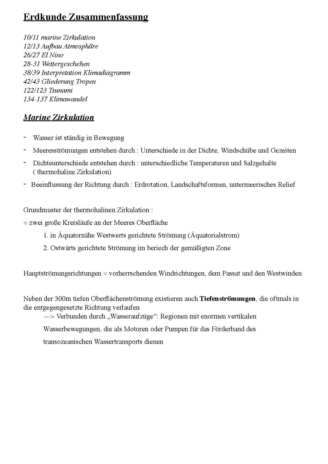 Erdkunde 11. Klasse: Deine Geographie Zusammenfassung für das Abitur 2024