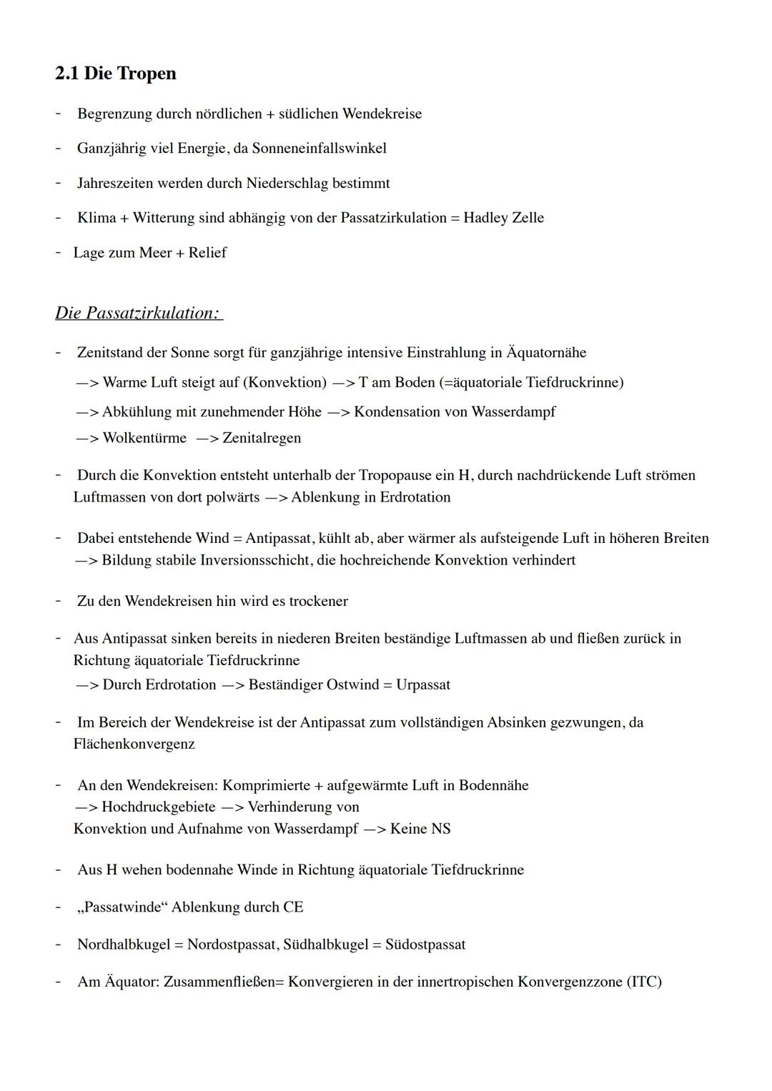 Erdkunde Zusammenfassung
10/11 marine Zirkulation
12/13 Aufbau Atmosphäre
26/27 El Nino
28-31 Wettergeschehen
38/39 Interpretation Klimadiag