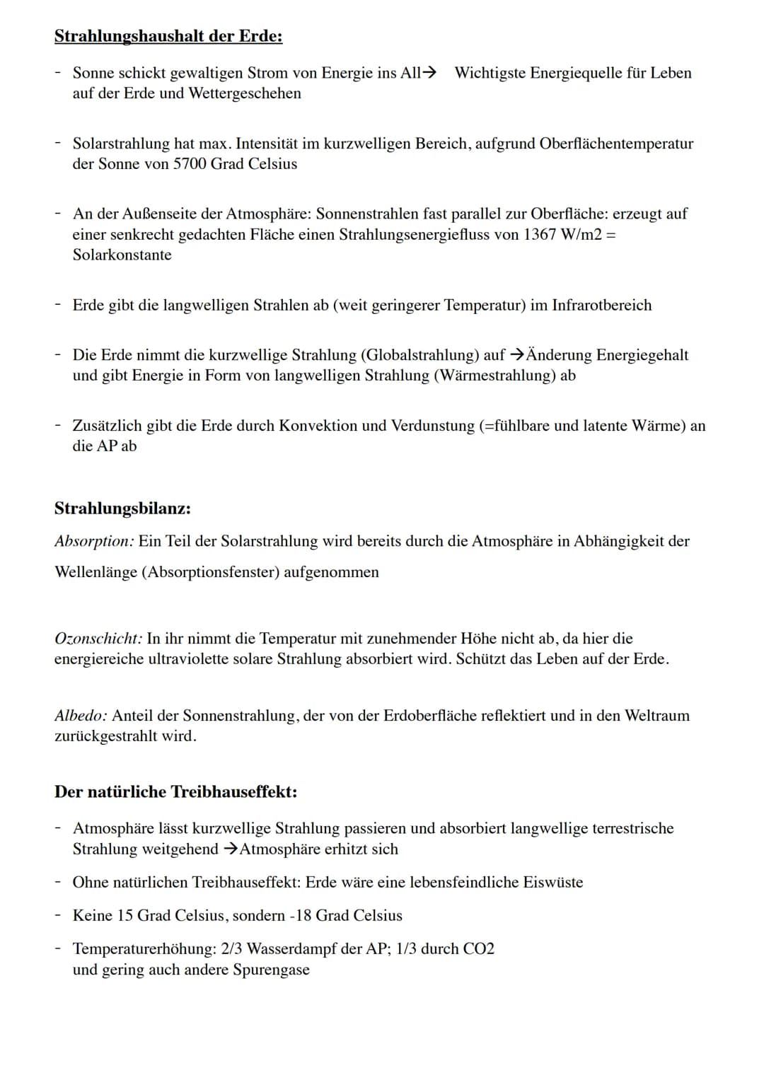 Erdkunde Zusammenfassung
10/11 marine Zirkulation
12/13 Aufbau Atmosphäre
26/27 El Nino
28-31 Wettergeschehen
38/39 Interpretation Klimadiag