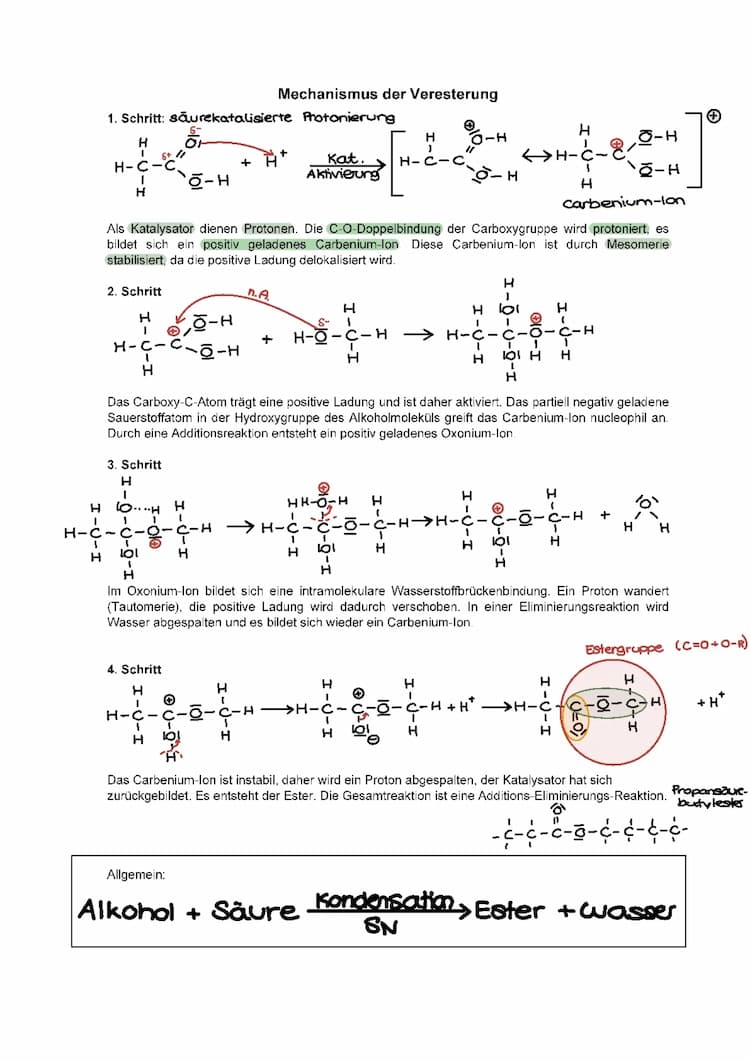 Know Mechanismus der Veresterung thumbnail