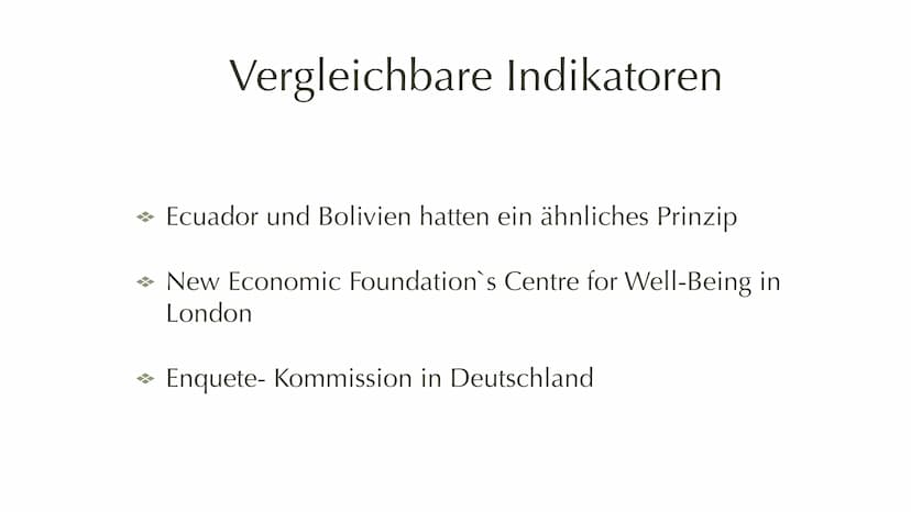 Bruttonational Glück
Gross national happiness Geschichte
* 1979 von König Wangchuck ernannt in Bhutan
→ Soll die Verpflichtung zur Wirtschaf