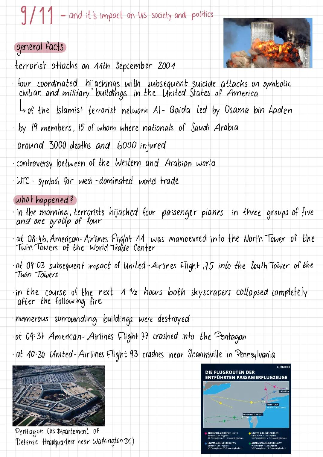 9/11 and its impact on US society and politics 