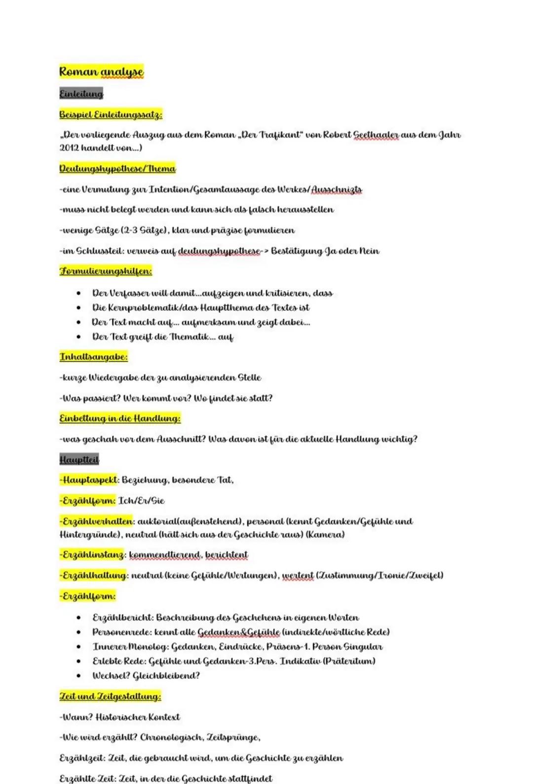 Roman analyse
Einleitung
Beispiel Einleitungssatz:
„Der vorliegende Auszug aus dem Roman „Der Trafikant" von Robert Seethaaler aus dem Jahr
