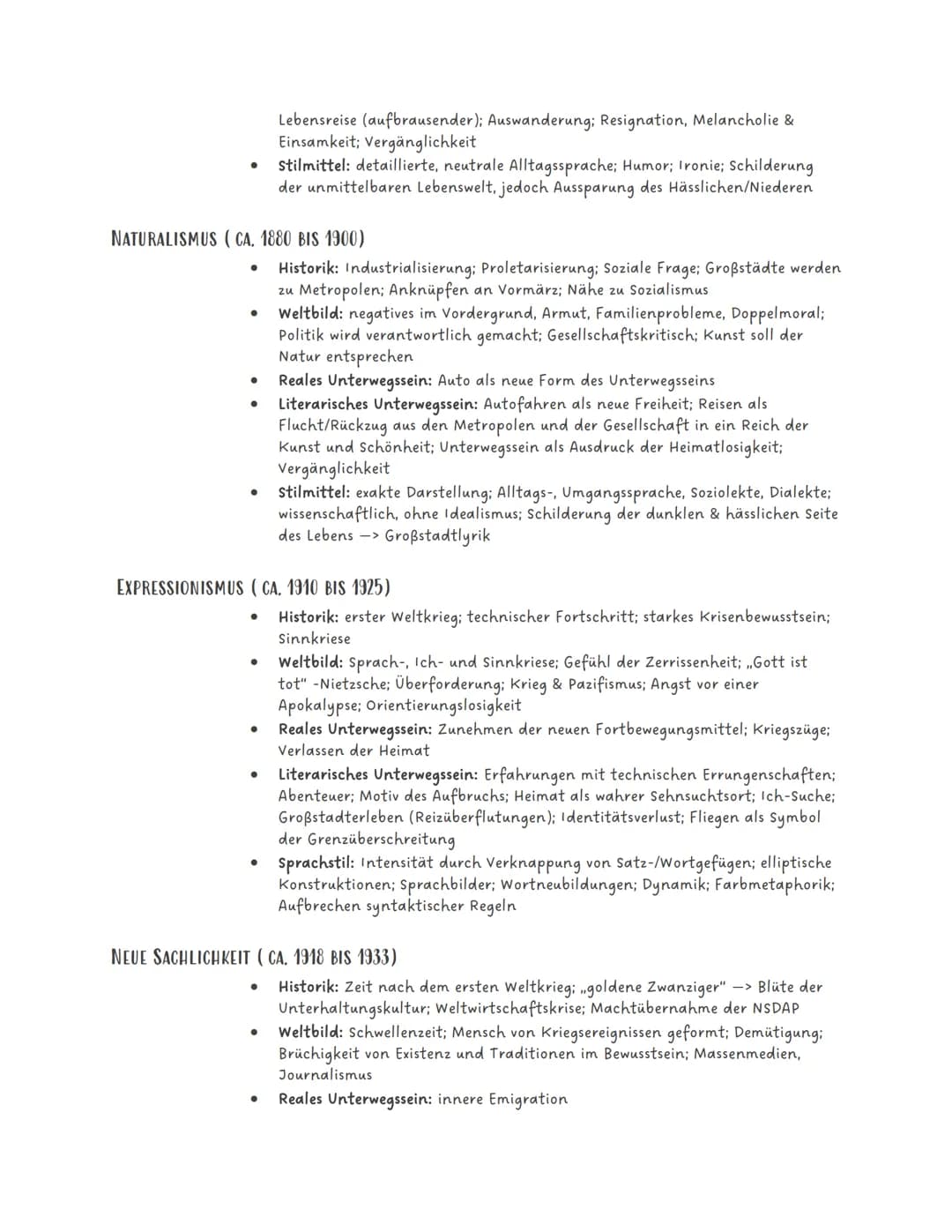 LYRIK
Abiturzusammenfassung
Unterwegssein und Reisen in der Literatur
Intellektuelle Bereicherung
Persönlichkeitsbildung
●
modernes Lebensge