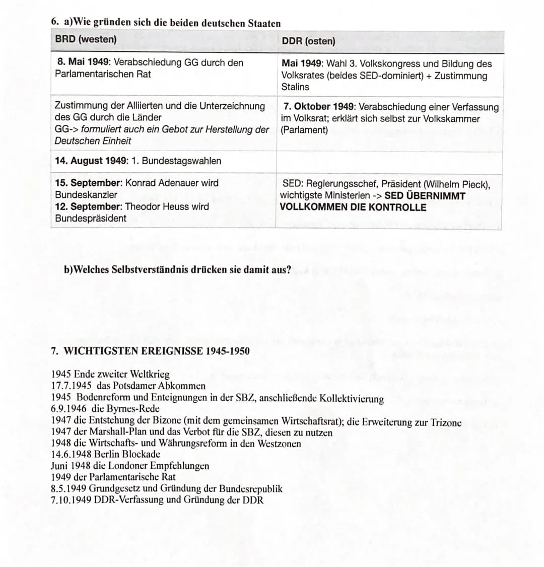 GESCHICHTE Q3.
1. Mit welchen Konflikten und Herausforderungen hatten die deutsche Bevölkerung und die
Besatzungsmächte im Nachkriegsdeutsch