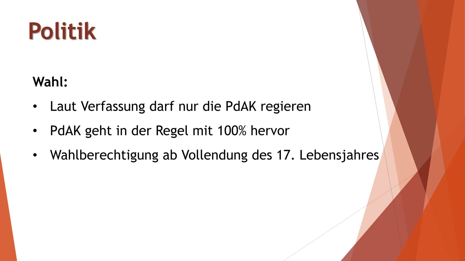 https://www.youtube.com/watch?v=D_r5RulyEX8 Politik
Menschenrechte
Kim Il-sung
https://en.wikipedia.org/wiki/Kim Il-sung https://de.wikipedi