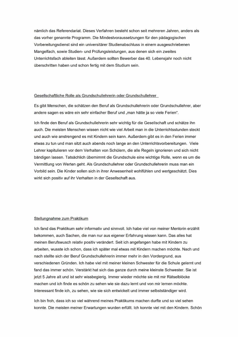 Inhaltsverzeichnis
Seite 01: Berufsvorstellungen, Vom Praktikum genannte Erwartungen
Seite 02: Wahl des Praktikums, Wahl des Betriebs
Seite 
