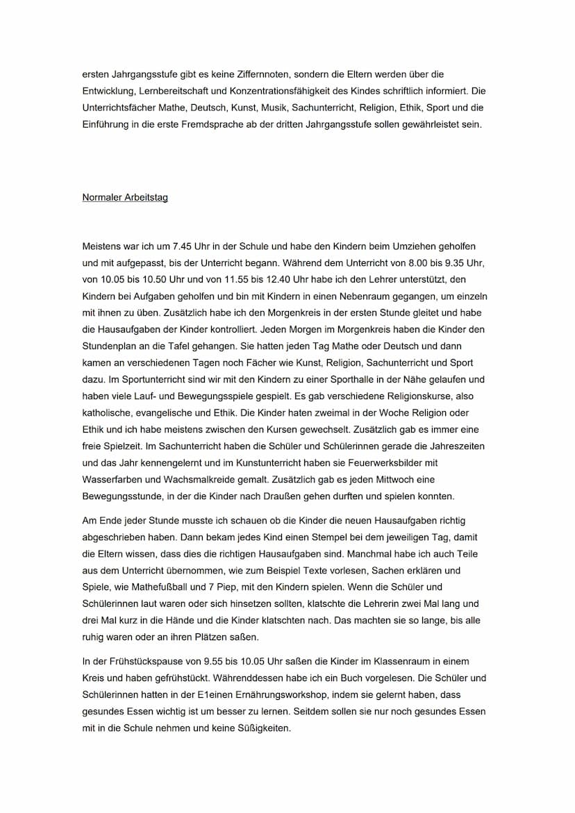 Inhaltsverzeichnis
Seite 01: Berufsvorstellungen, Vom Praktikum genannte Erwartungen
Seite 02: Wahl des Praktikums, Wahl des Betriebs
Seite 