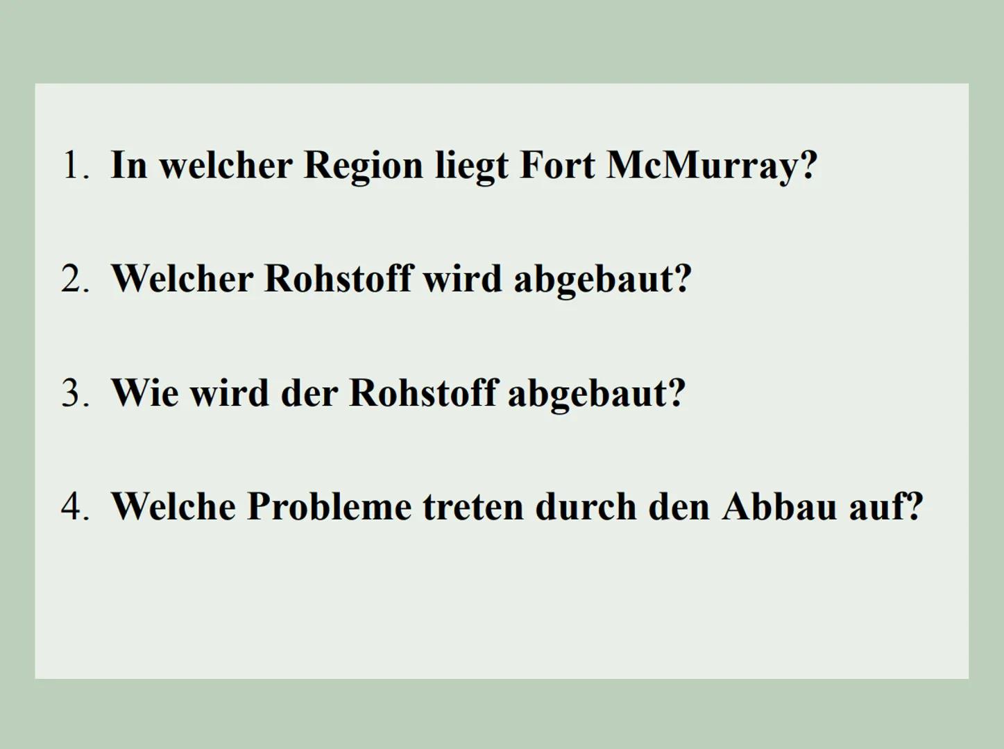 Welche ökologischen Folgen hat der
Rohstoffabbau in Fort McMurray?
CEL 1.
boreale Nadelwaldzone
1.1 Klima
1.2 Lage & Verbreitung
1.3 Boden
1