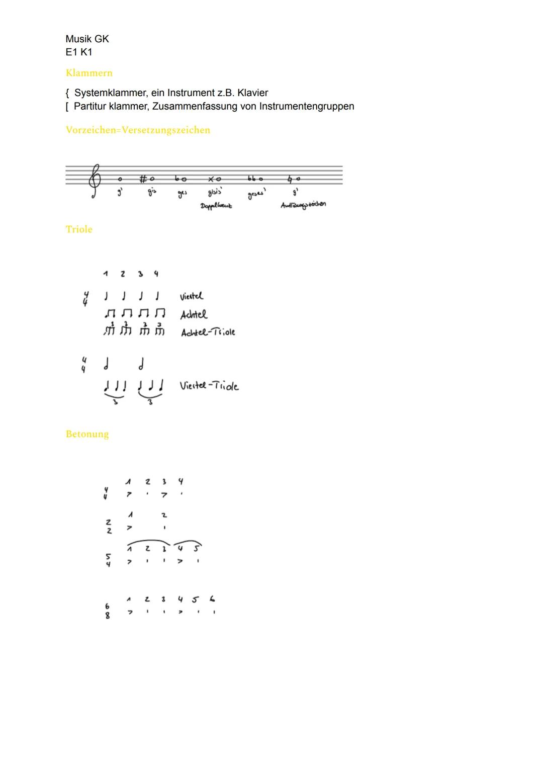 Musik GK
E1 K1
Musik GK- Grundlagen
Allgemeines
Noten und Pausenwerte
Noten
3199999 FR FR
f
Kontradhtav
e
große Oktav
8-9
Noten-/ Pausenwert