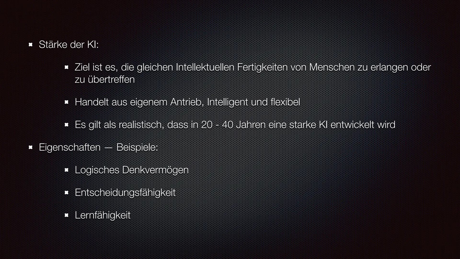 Künstliche Intelligenz
Von: Hannes Bauer Inhaltsverzeichnis
* Was ist ,,Künstliche Intelligenz"?
*
* Maschinelles Lernen
Kl im Einsatz
Schwä