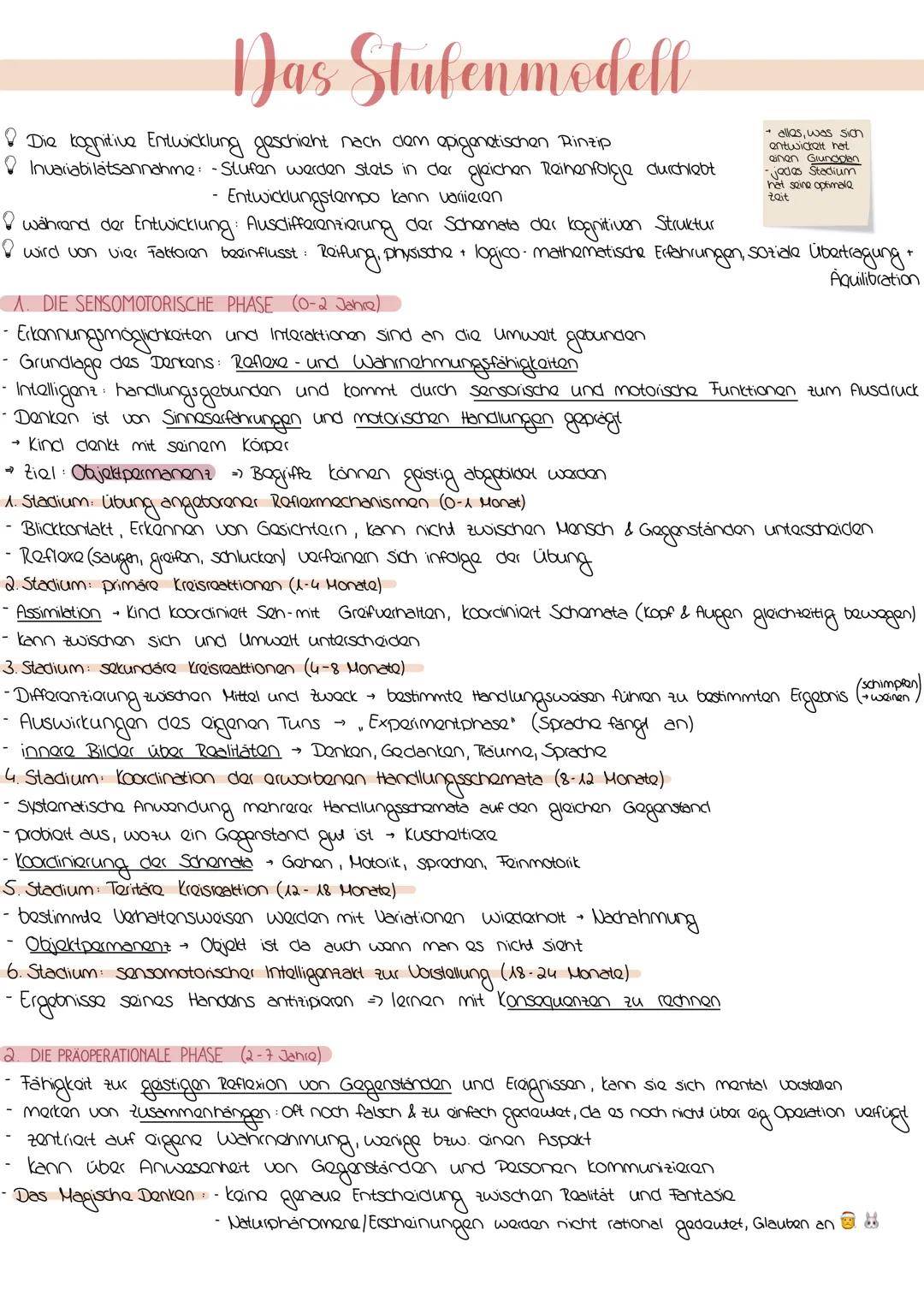 Kognitive Entwicklung
Jean Piaget
* 09.08. 1896 in
Neuenburg
Studierte Psychologie und Pädagogik
an der Uni Zürich
- seine 3 Kinder waren St
