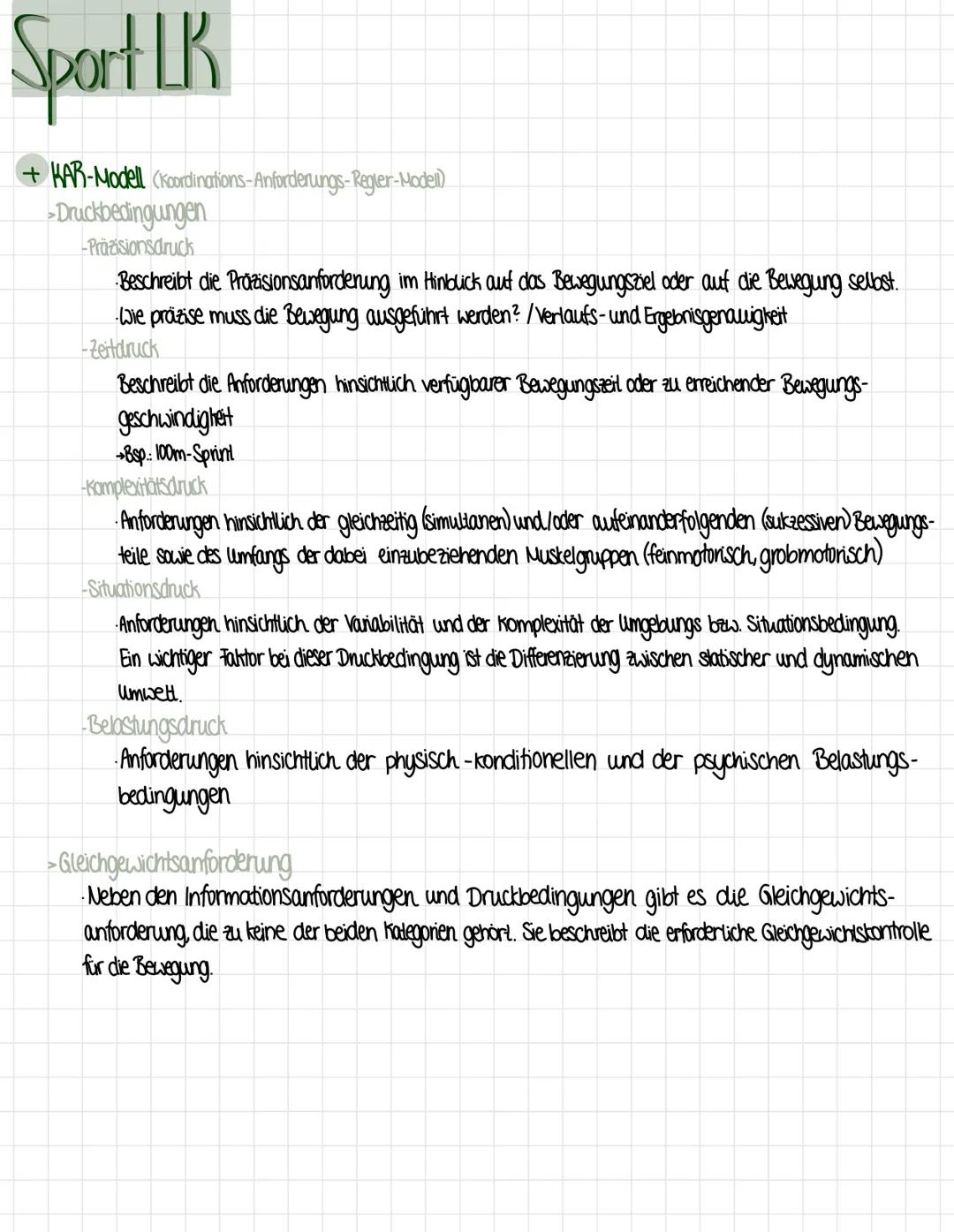 # Sport LK

+KAR-Modell (Koordinations-Anforderungs-Regler-Modell)

Koordinative Anforderungen von Bewegungsaufgaben können einerseits durch