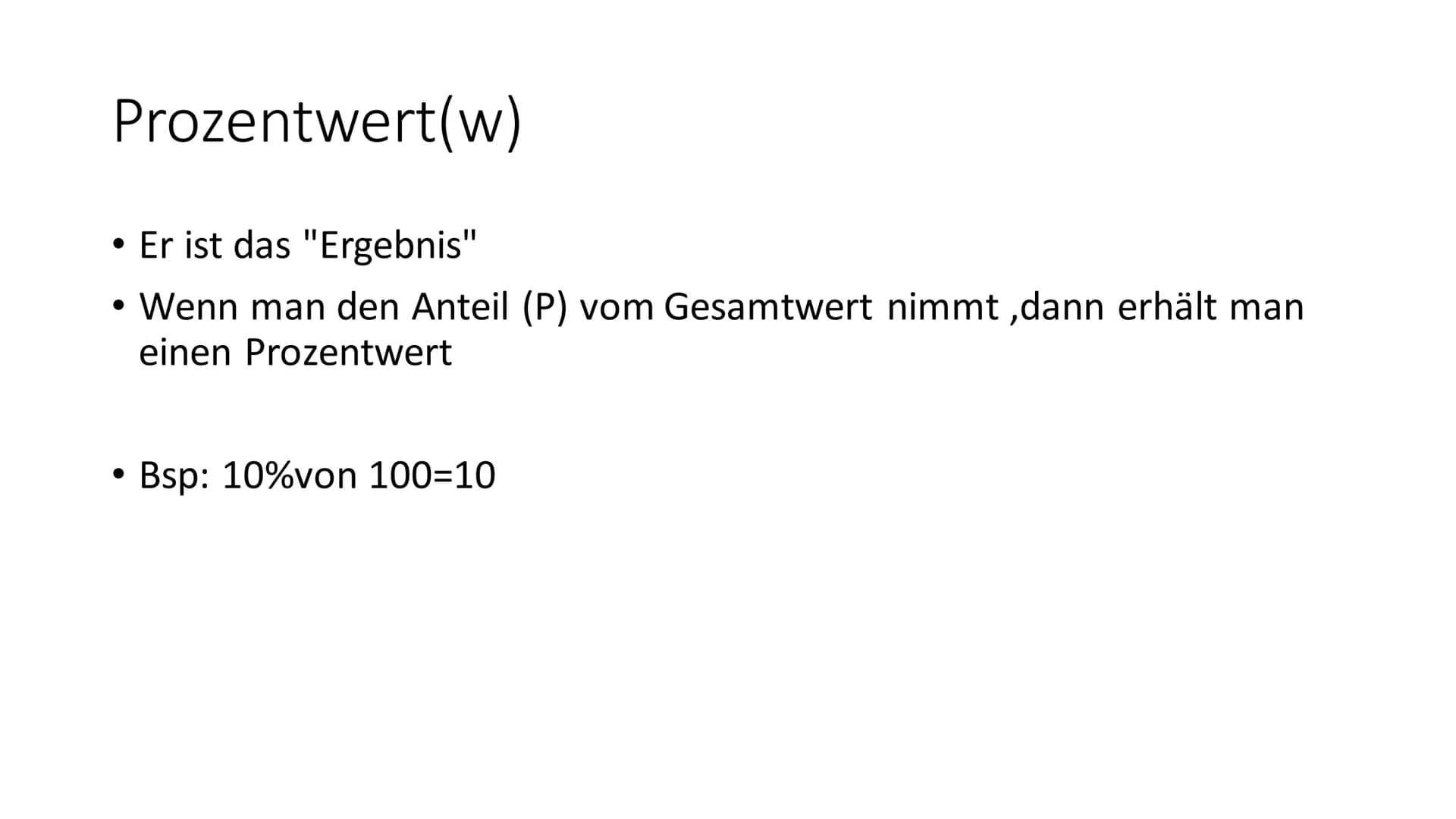 Prozente/ Prozentsatz Prozente
●
●
Prozente sind Brüche mit den Nenner 100
Zähler/ Nenner
• 1 Prozent bedeutet 1 Hundertstel
●
P Prozent bed