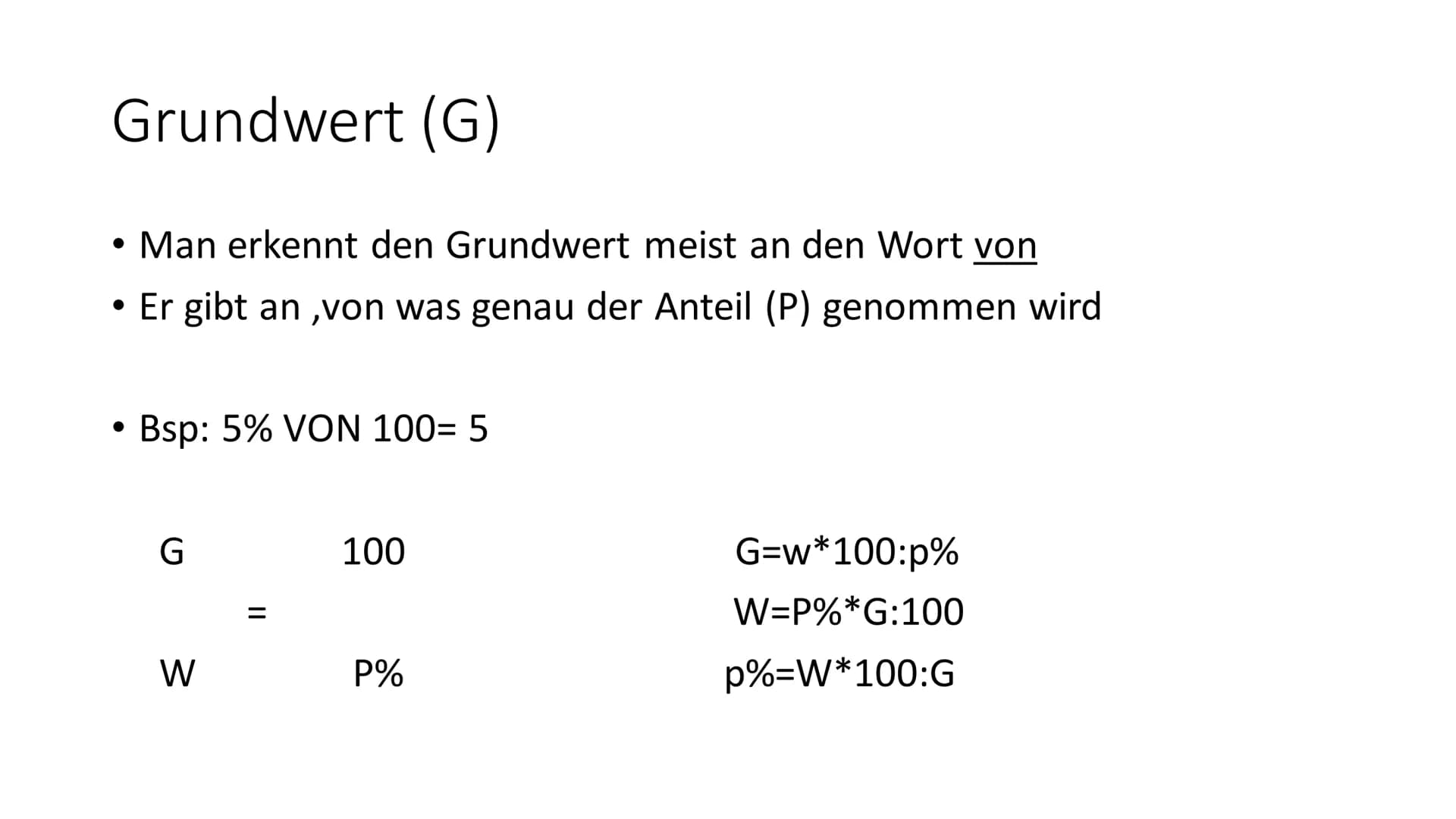 Prozente/ Prozentsatz Prozente
●
●
Prozente sind Brüche mit den Nenner 100
Zähler/ Nenner
• 1 Prozent bedeutet 1 Hundertstel
●
P Prozent bed