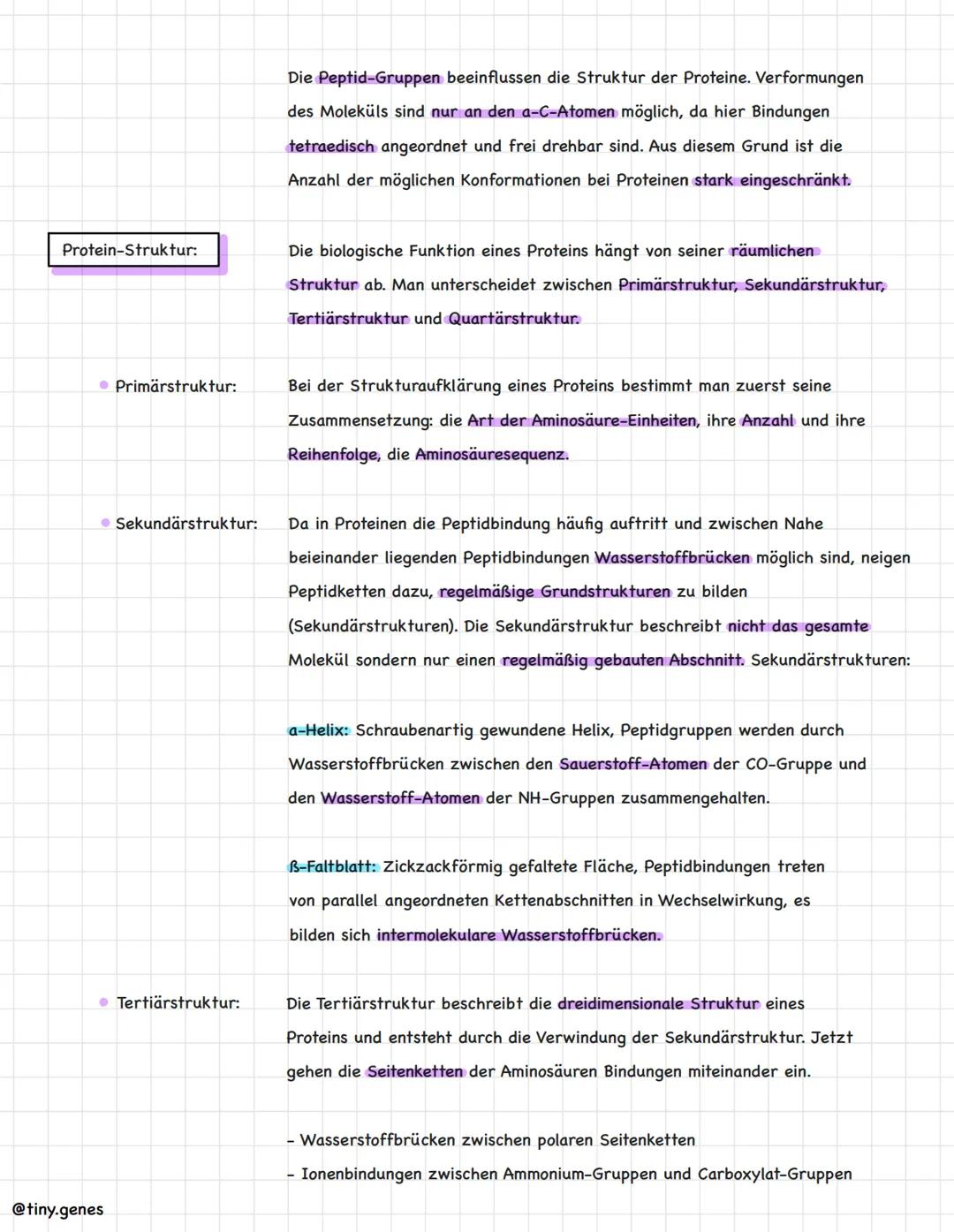 # Aminosäuren und Proteine

Aminosäuren:
Aminosäuren sind der kleinste Baustein (Monomer) der Proteine. Sie setzen sich
aus einer Aminogrupp
