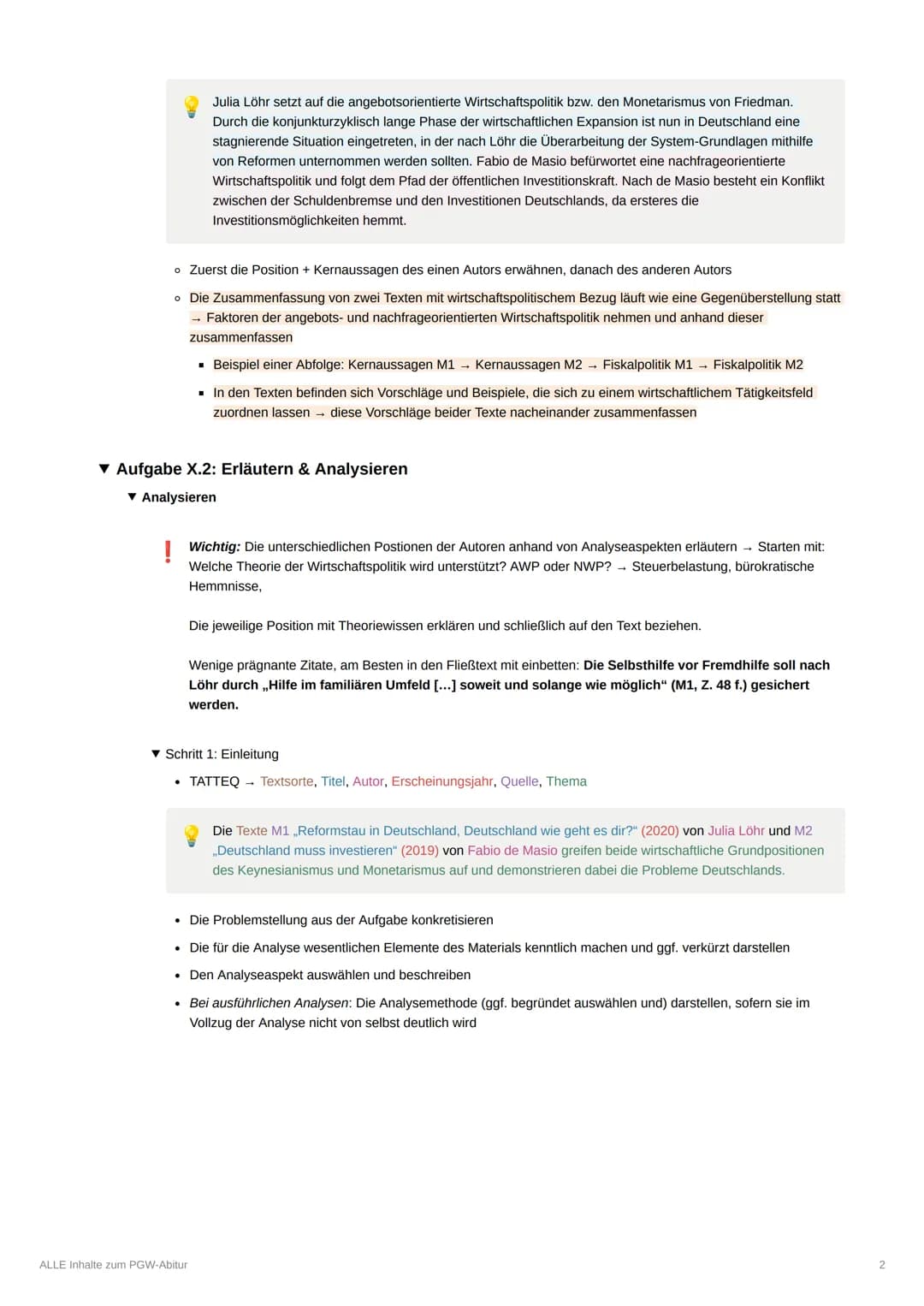 ALLE Inhalte zum PGW-Abitur
▼ Methodik&Operatoren
Eine Gesamtaufgabe bezieht sich immer auf ein Semesterthema. Aufgabe 1 in der Abiturklausu
