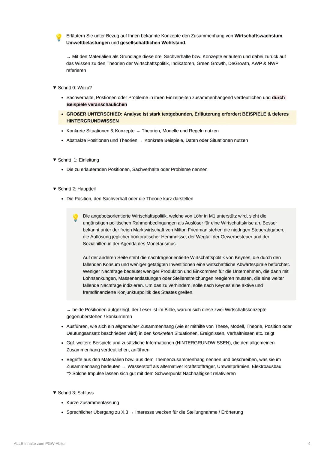 ALLE Inhalte zum PGW-Abitur
▼ Methodik&Operatoren
Eine Gesamtaufgabe bezieht sich immer auf ein Semesterthema. Aufgabe 1 in der Abiturklausu