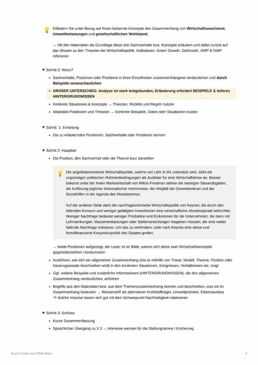 ALLE Inhalte zum PGW-Abitur
▼ Methodik&Operatoren
Eine Gesamtaufgabe bezieht sich immer auf ein Semesterthema. Aufgabe 1 in der Abiturklausu