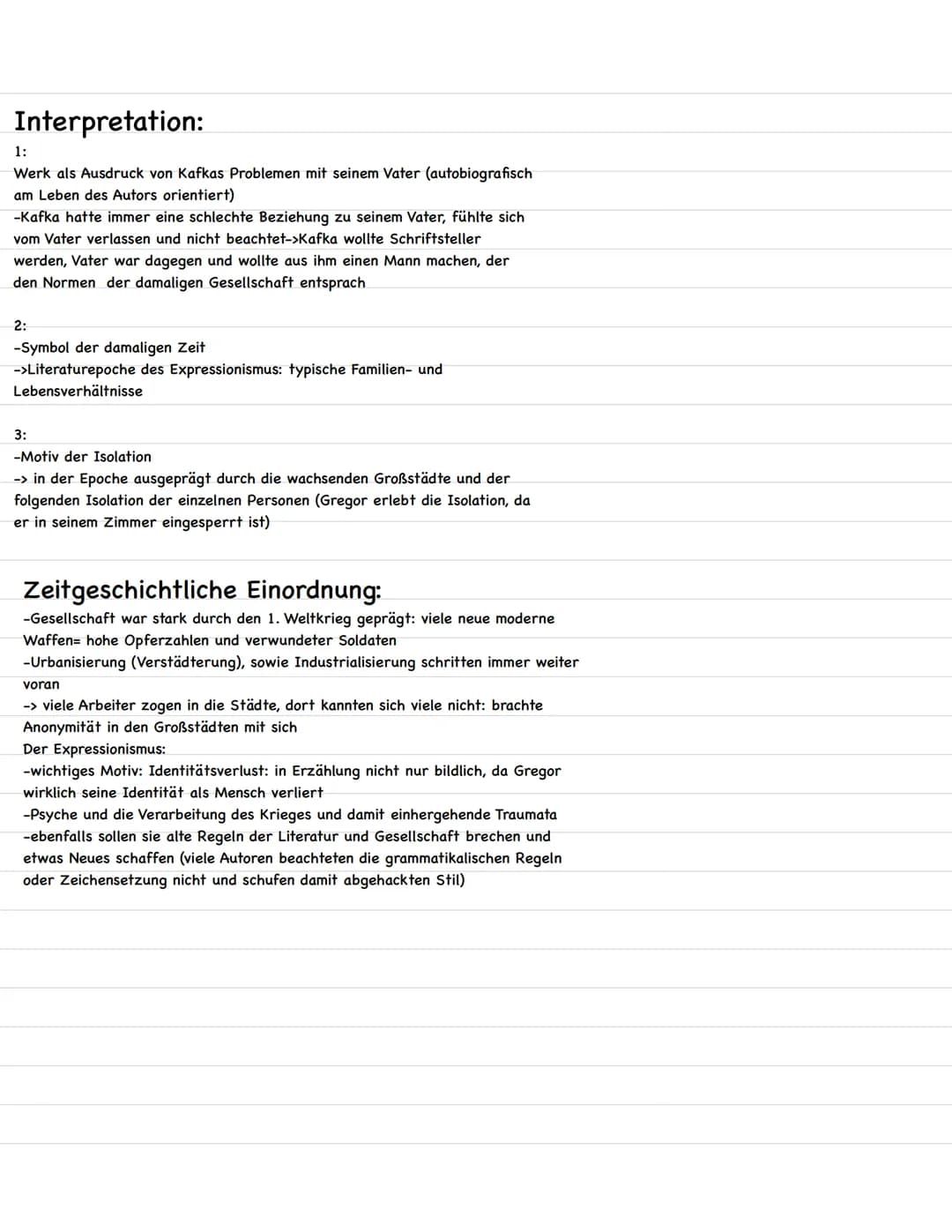  Veröffentlichung: 1915
Autor: Franz Kafka
Gattung:Erzählung
Epoche:Expressionismus
Hauptfiguren:Gregor Samsa, Grete Samsa, Mutter, Vater
Ei