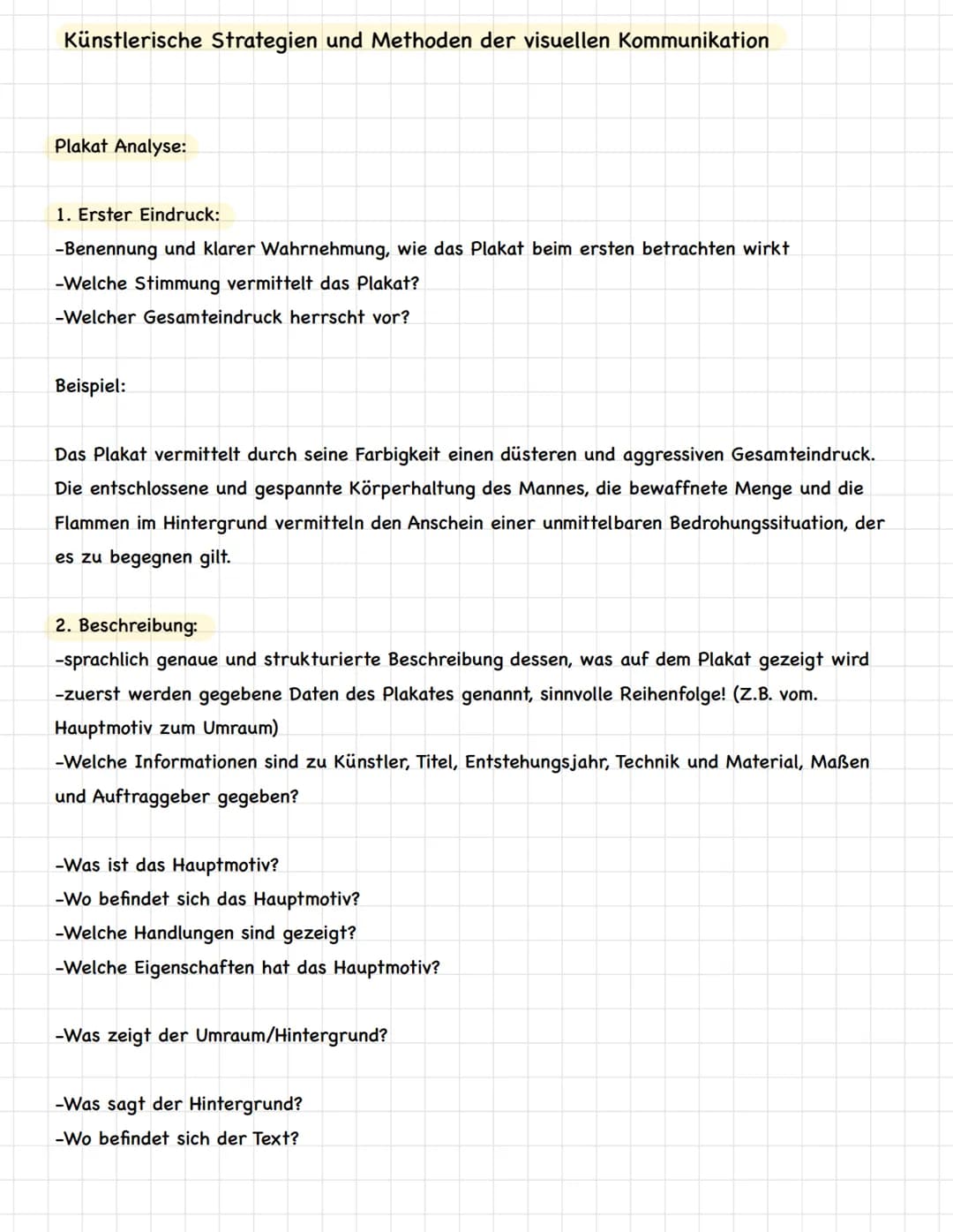 Künstlerische Strategien und Methoden der visuellen Kommunikation
Kiss-Formel:
K Keep
I it
S short and
S simple/stupid
-beschreibt die inhal