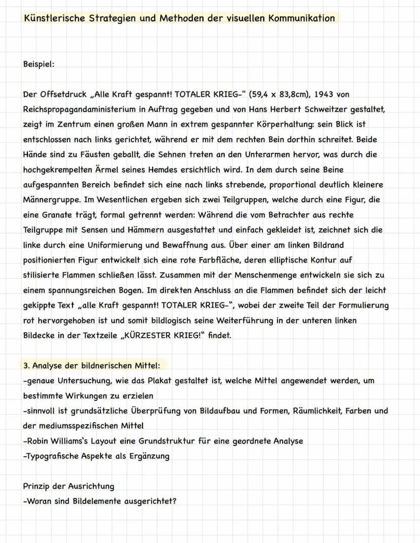 Künstlerische Strategien und Methoden der visuellen Kommunikation
Kiss-Formel:
K Keep
I it
S short and
S simple/stupid
-beschreibt die inhal