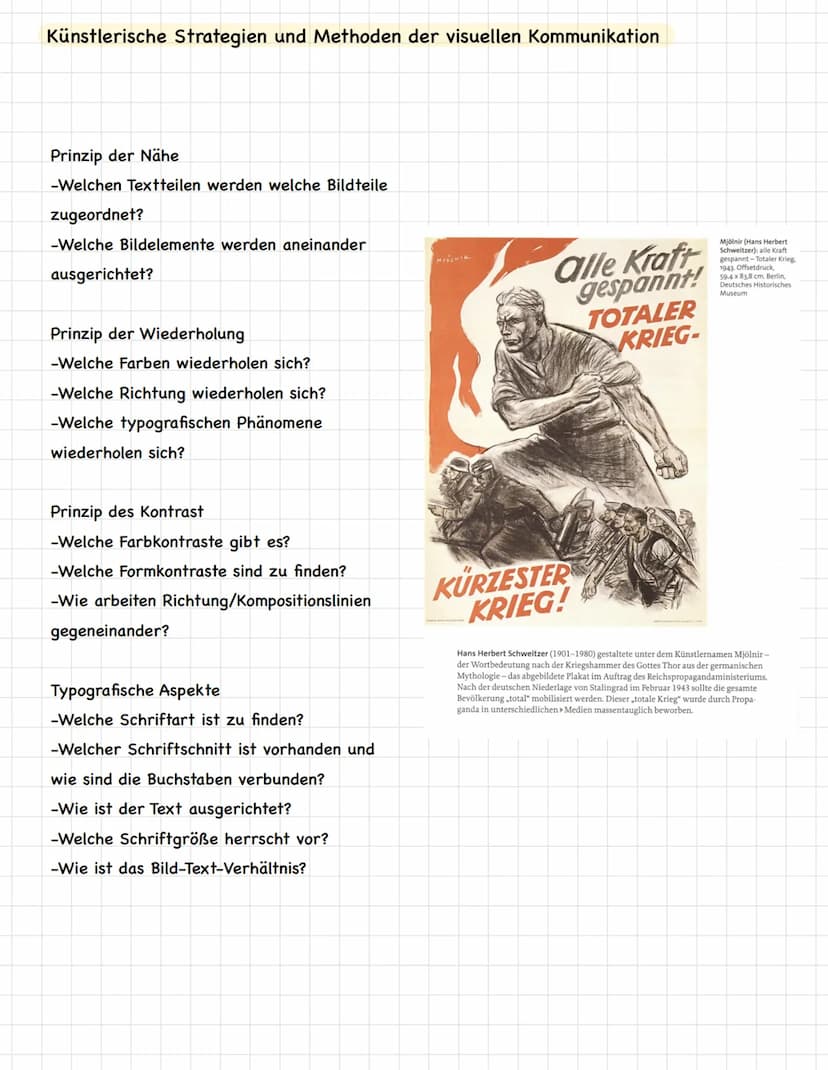 Künstlerische Strategien und Methoden der visuellen Kommunikation
Kiss-Formel:
K Keep
I it
S short and
S simple/stupid
-beschreibt die inhal