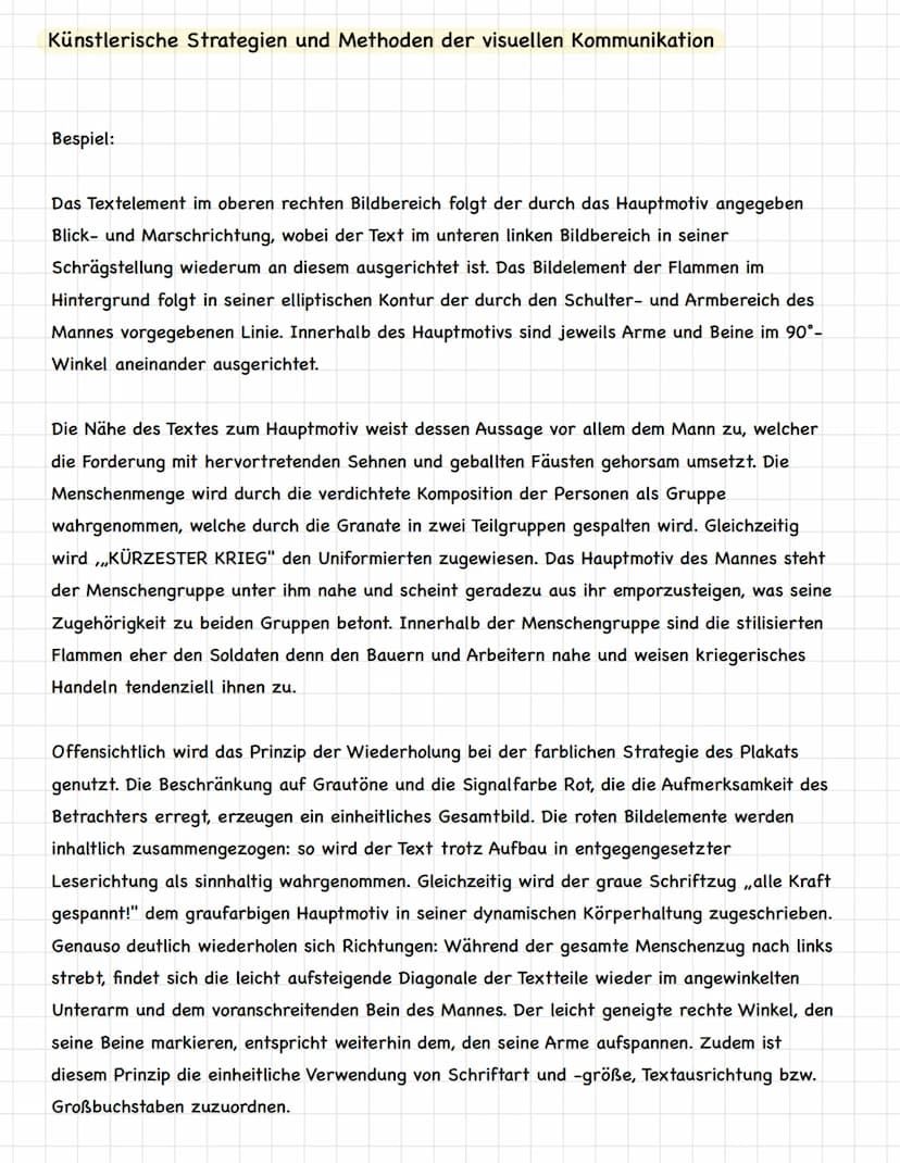 Künstlerische Strategien und Methoden der visuellen Kommunikation
Kiss-Formel:
K Keep
I it
S short and
S simple/stupid
-beschreibt die inhal