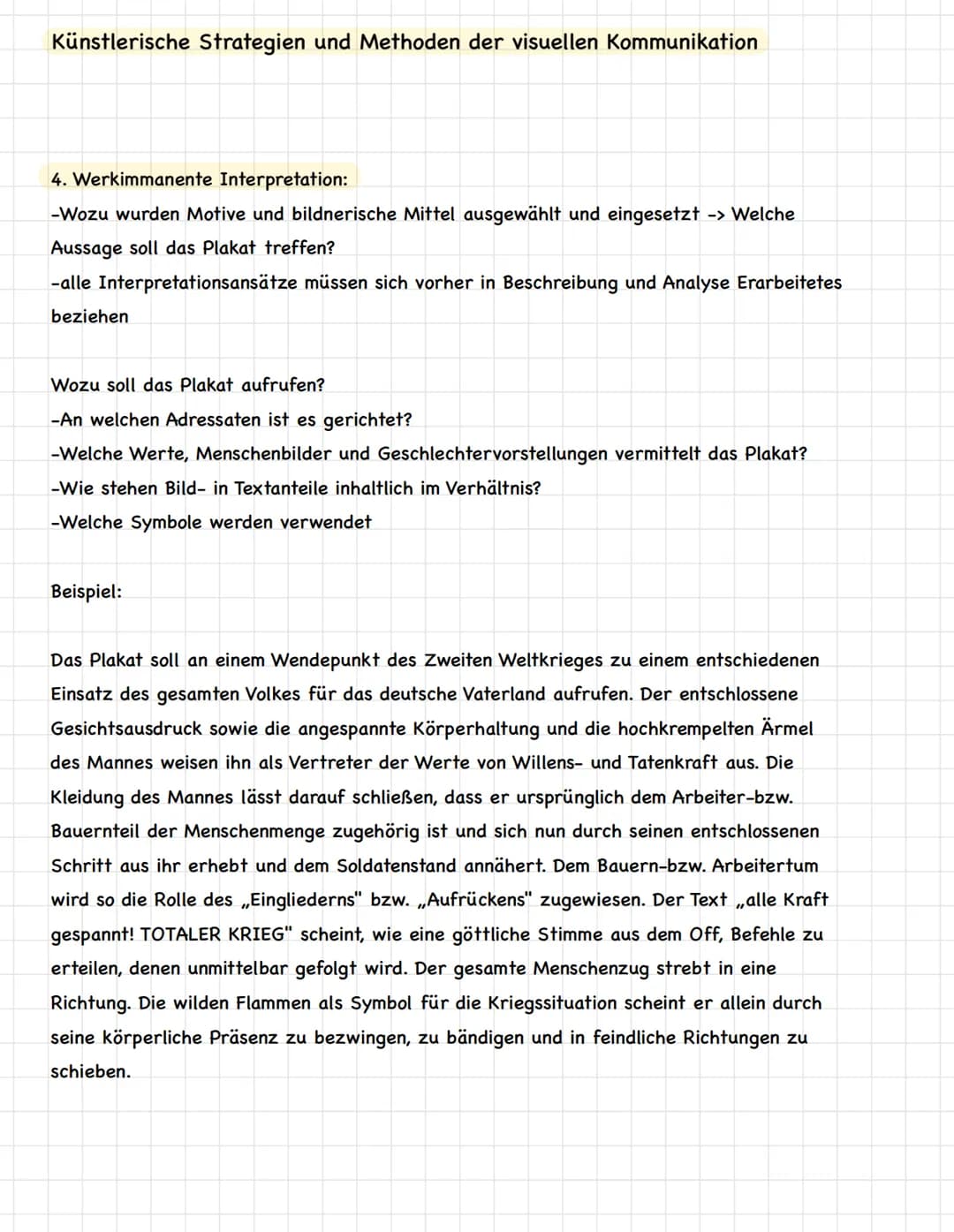 Künstlerische Strategien und Methoden der visuellen Kommunikation
Kiss-Formel:
K Keep
I it
S short and
S simple/stupid
-beschreibt die inhal