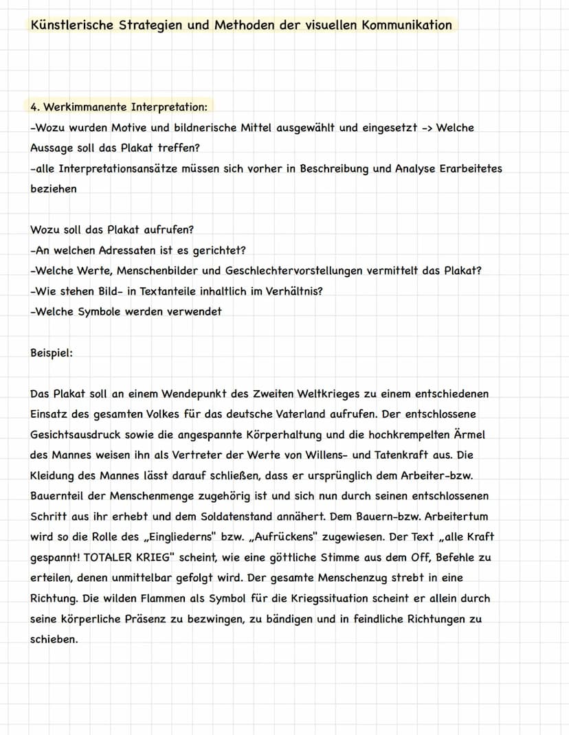 Künstlerische Strategien und Methoden der visuellen Kommunikation
Kiss-Formel:
K Keep
I it
S short and
S simple/stupid
-beschreibt die inhal