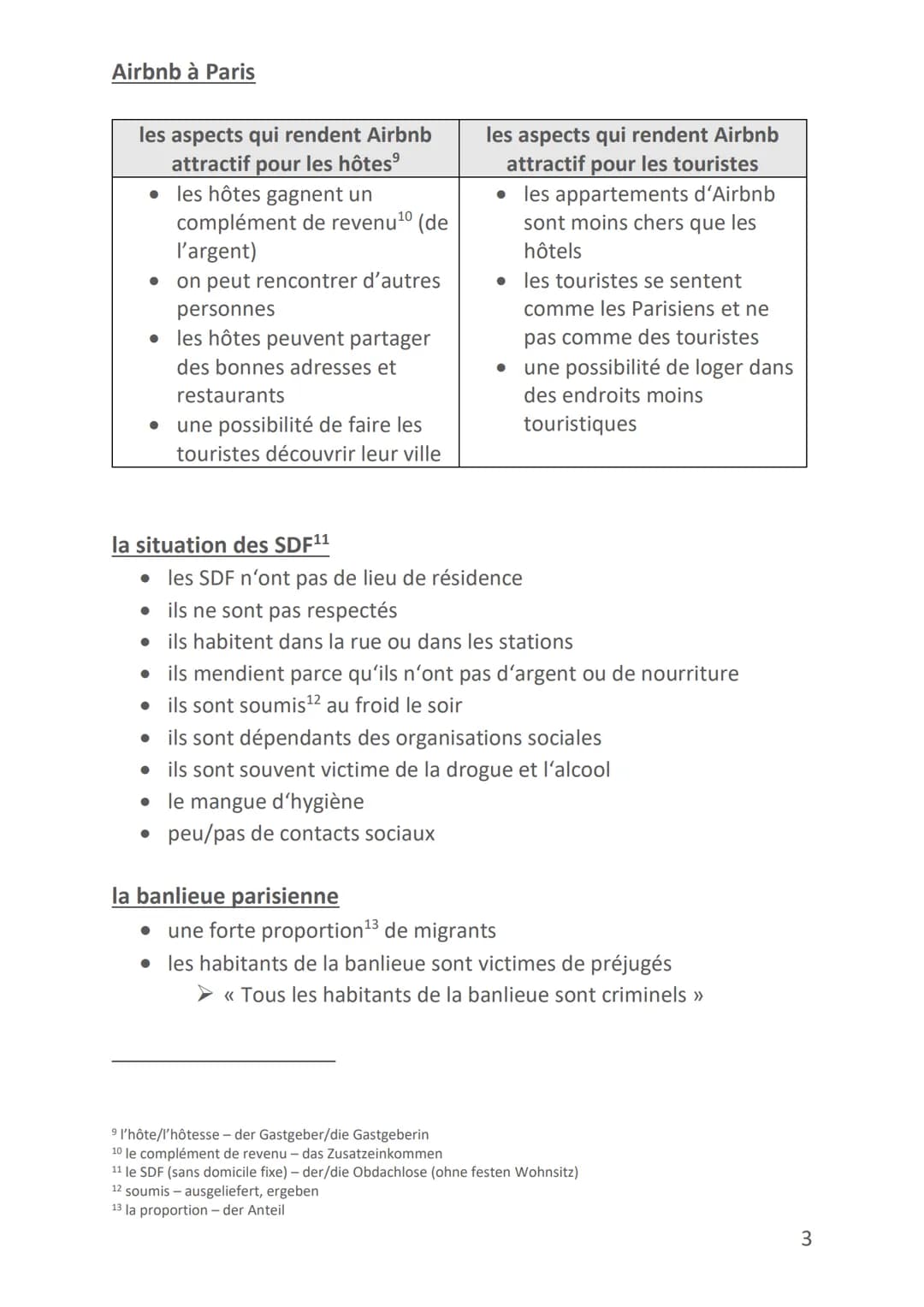 Themen:
Vorbereitung: Französisch-Abitur
La métropole Paris (1-5)
• Bruxelles (5-8)
• Le Sénégal (8-12)
• Une société multiculturelle (immig
