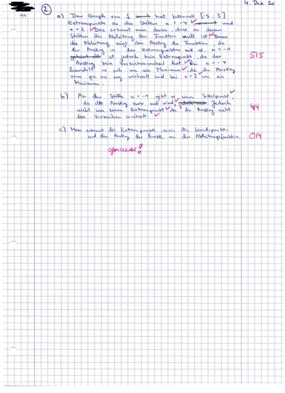 1
Fach: Mathematik
Thema: Differentialrechnung
Klausur
Datum: 04.12.2020
Klasse: 11- LK; Schuljahr: 2020/21
Bearbeitungszeit: 1. Teil: 45 Mi
