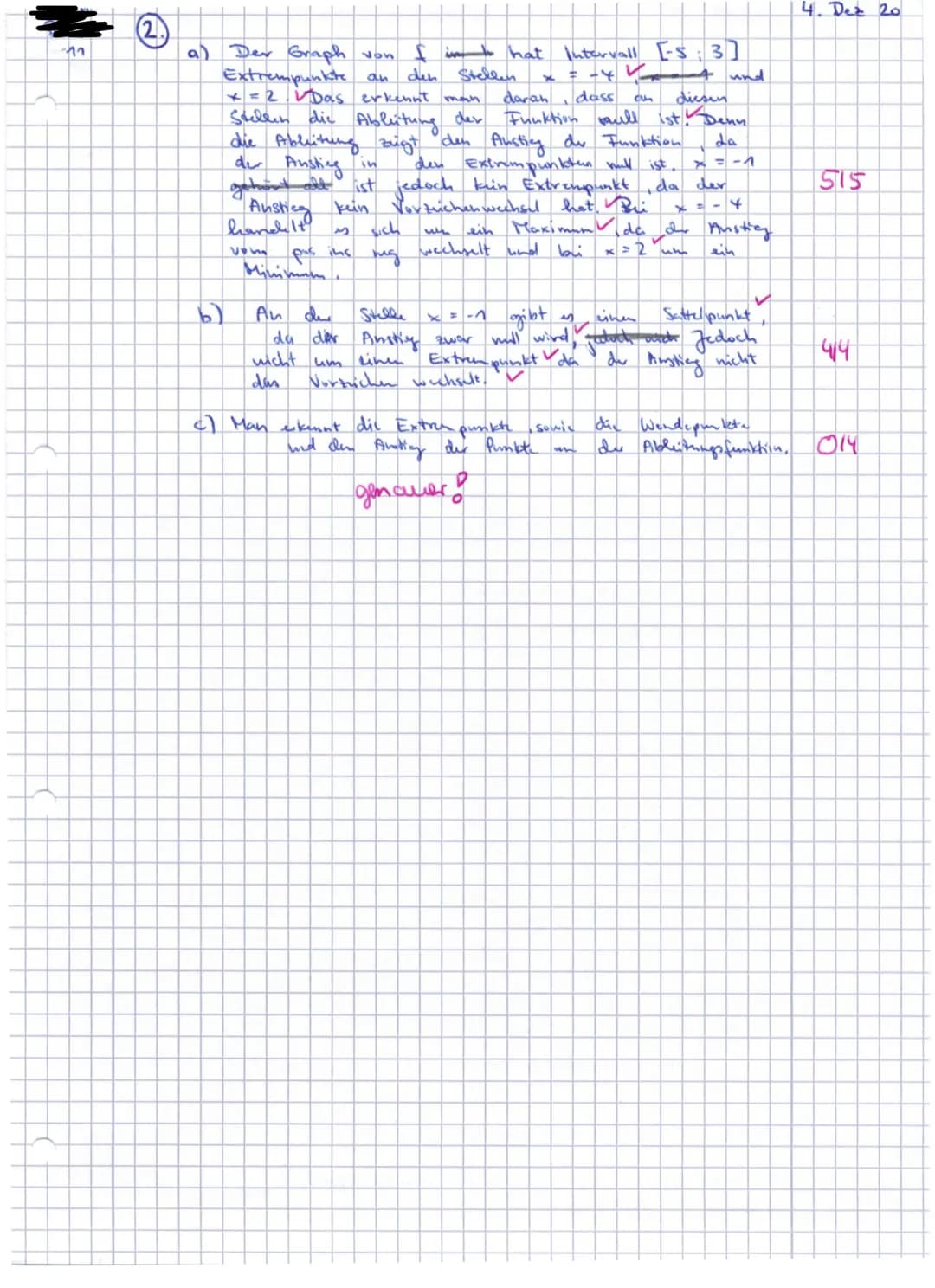 1
Fach: Mathematik
Thema: Differentialrechnung
Klausur
Datum: 04.12.2020
Klasse: 11- LK; Schuljahr: 2020/21
Bearbeitungszeit: 1. Teil: 45 Mi