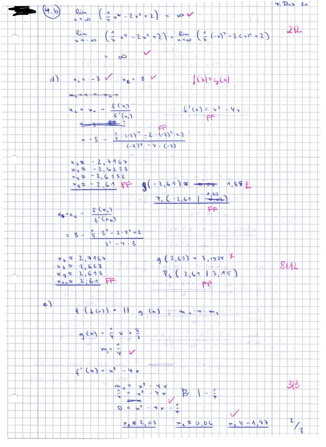 1
Fach: Mathematik
Thema: Differentialrechnung
Klausur
Datum: 04.12.2020
Klasse: 11- LK; Schuljahr: 2020/21
Bearbeitungszeit: 1. Teil: 45 Mi
