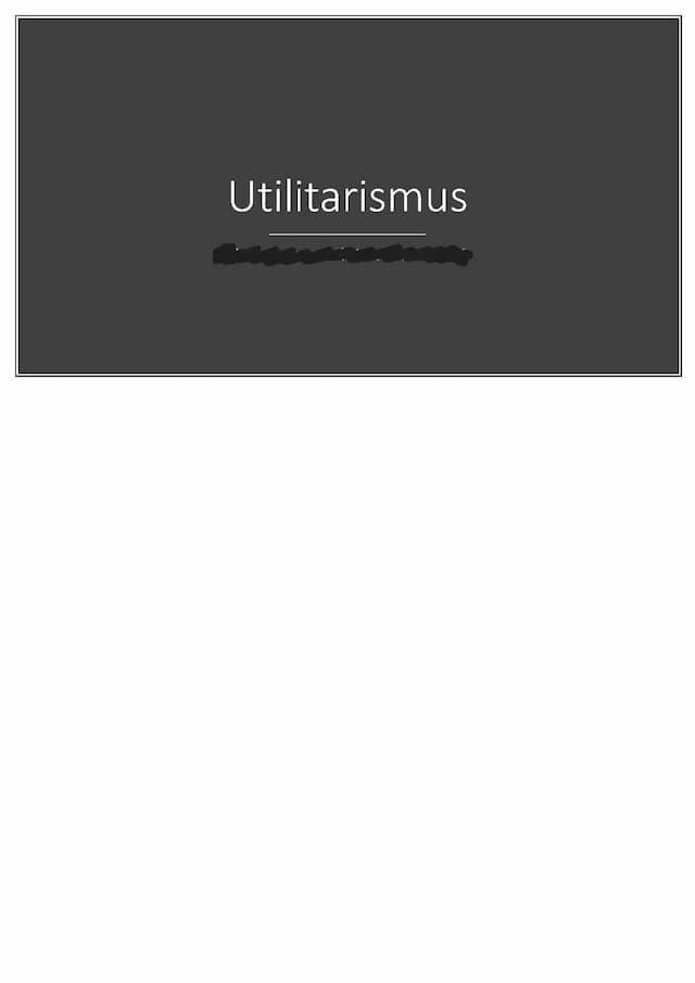 Know Utilitarismus  thumbnail