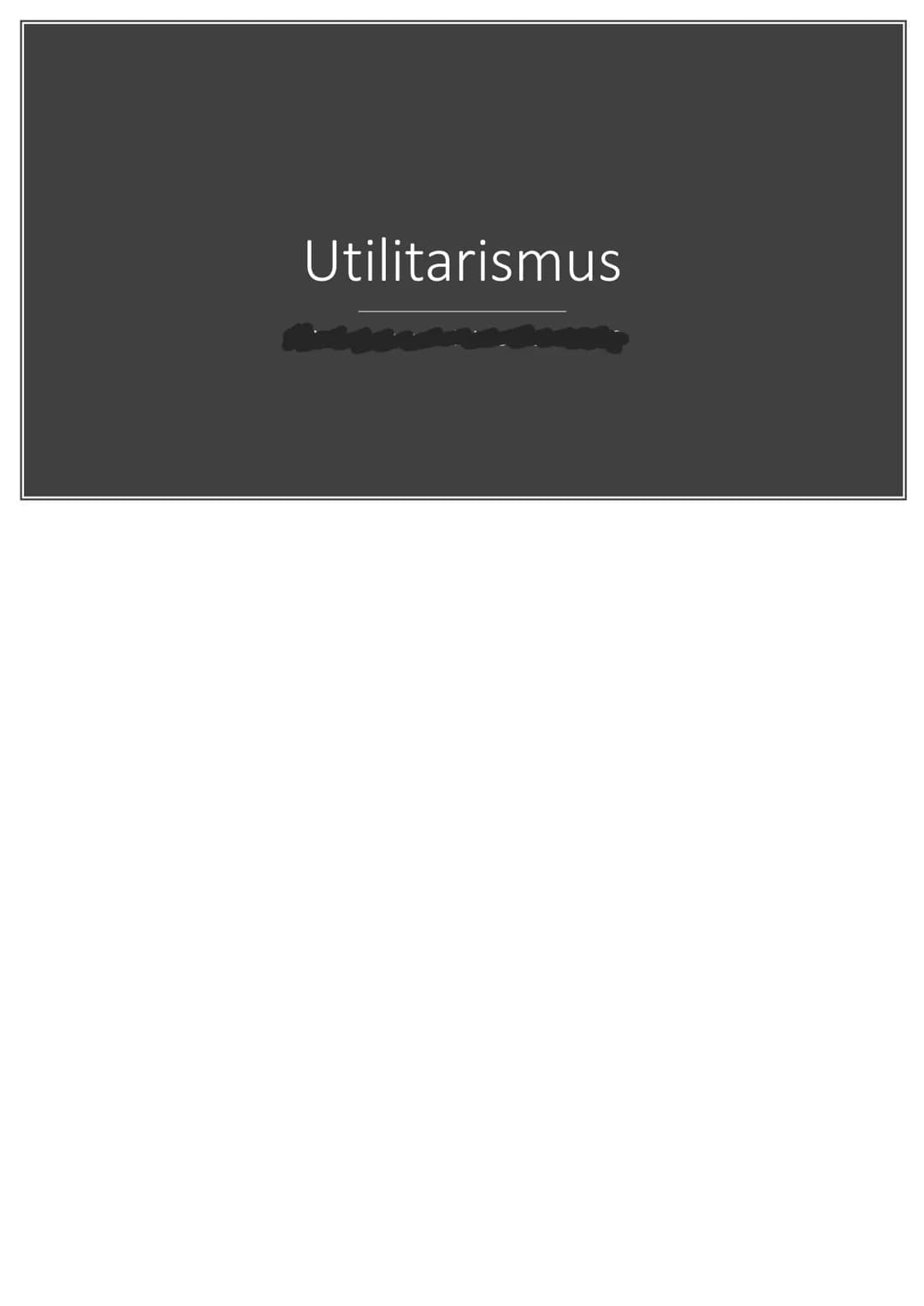 
<h2 id="allgemein">Allgemein</h2>
<p>Der Utilitarismus ist eine Theorie der Moralphilosophie, die zur Folgenethik gehört und teleologisch i
