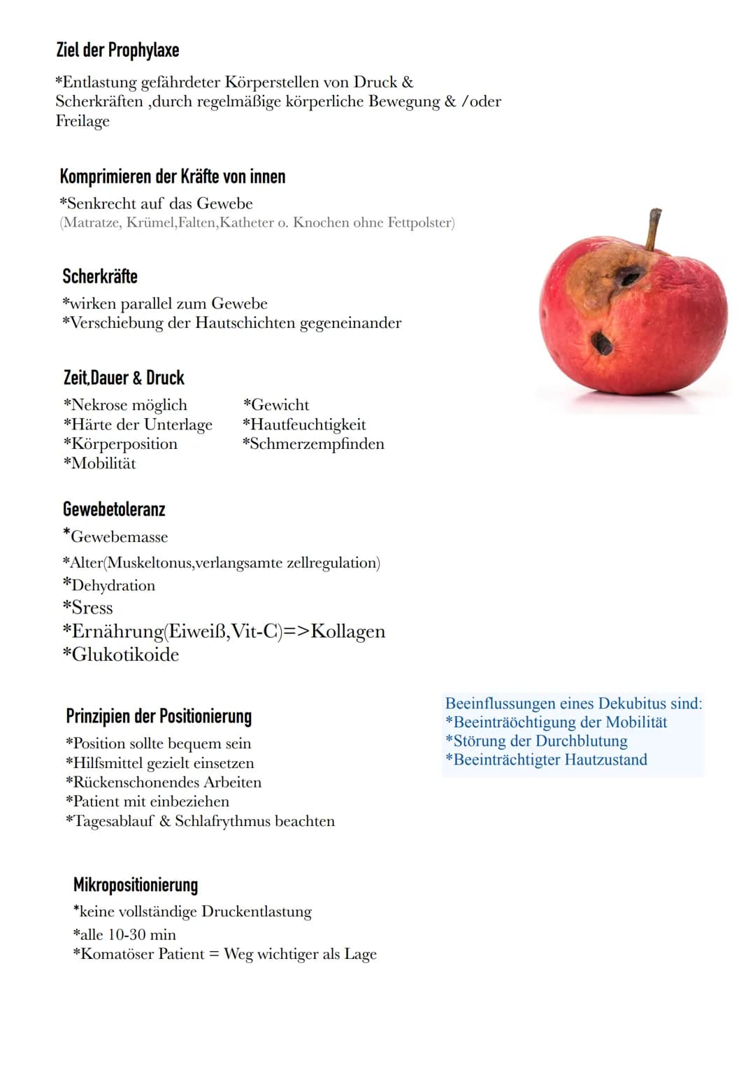 Definition
*Lokal begrenzte Schädigung der Haut & des darunter-liegenden Gewebes,
insbesondere an Knochenvorsprüngen
*Verursacht durch zu la