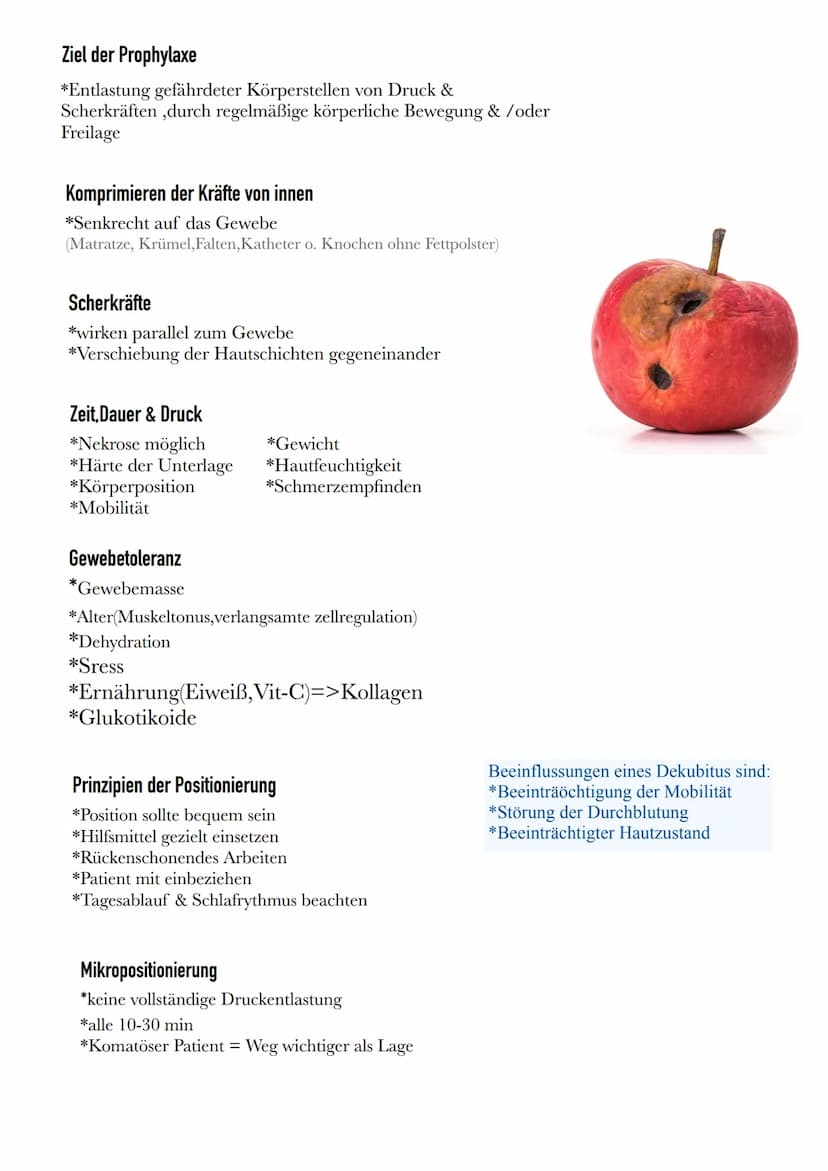 Definition
*Lokal begrenzte Schädigung der Haut & des darunter-liegenden Gewebes,
insbesondere an Knochenvorsprüngen
*Verursacht durch zu la