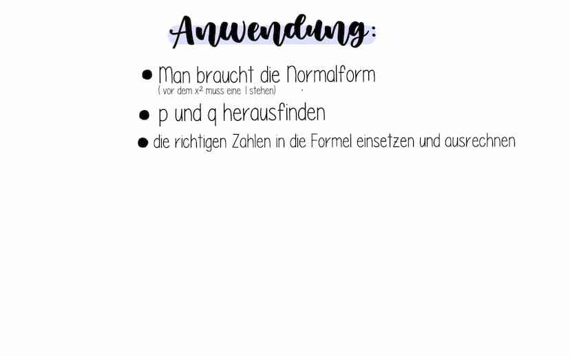 Die PQ Formel
+¢¢¢¢¢ Hallo!
Herzlich Willkommen zu unserem tollen Referat über die
p-q Formel 1. Die p-q Formel
2. Übungsaufgabe
(3. Die Her