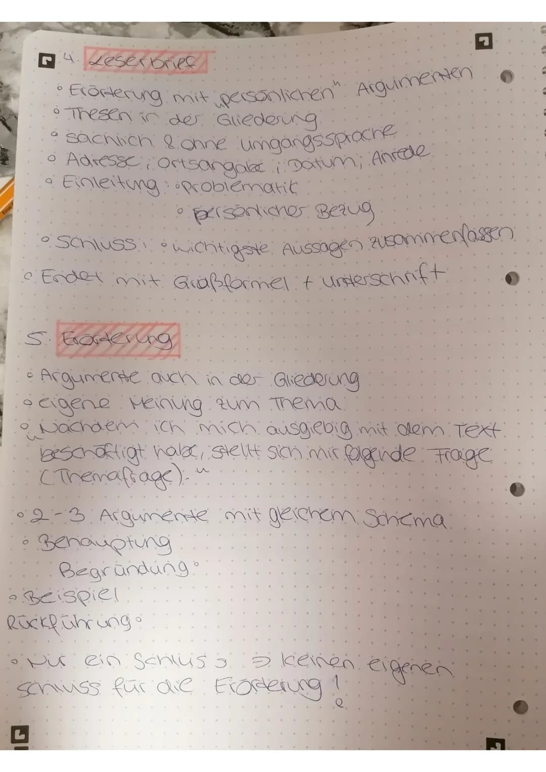 Weiterführende Aufgabe
1. Persönlicher Brief
• Datum, Anrede, Grußformel persönlich gehalten.
Ich - Form
• Schreibanlass
• Textbezug !
Orien