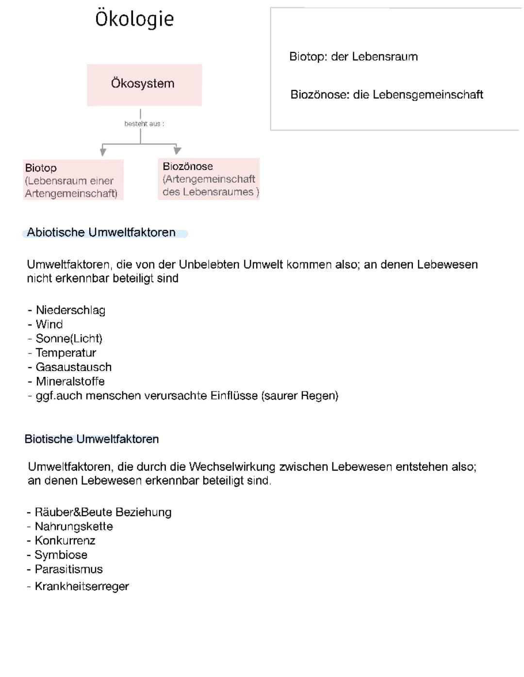 Ökologie 