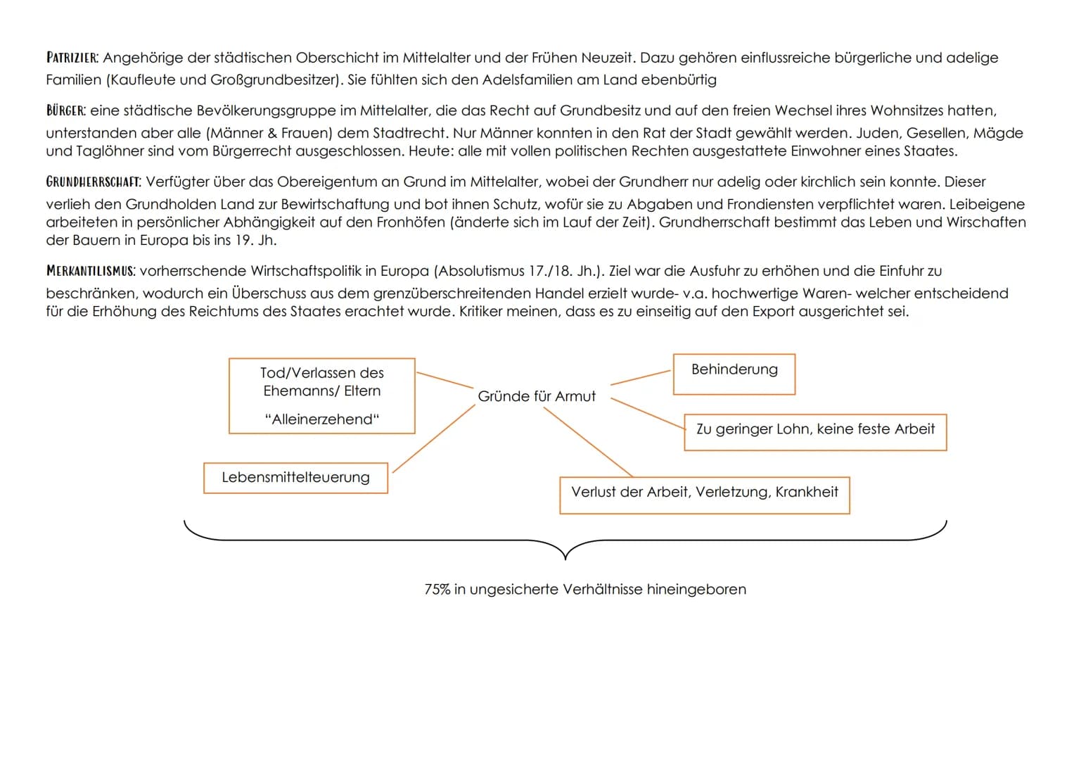 DER ADEL (tu protege):
Kaiser/ König, Herzöge, (Kur-) Fürsten,
Reichsritter, Landesfürsten
● Herrschaftsaufgaben =
Wehrstand, Geburtsstand
B