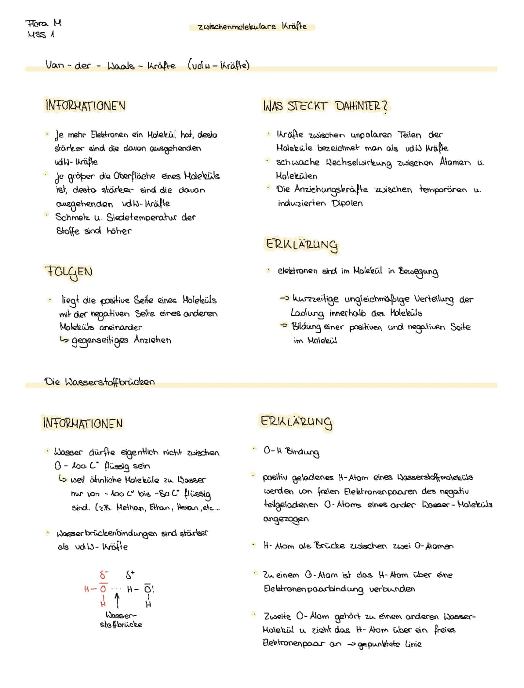 Zwischenmolekulare Kräfte 