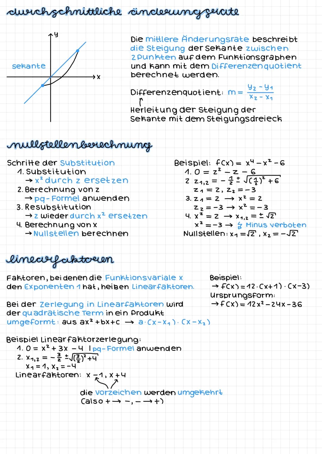 symmetrie bei funktionen
y
\-----/
2
→ X
f(-x) = f(x)
→x
f(-x) = f(-x)
Eine Funktion f ist achsensymmetrisch
zur y-Achse, wenn f(-x) = f(x) 